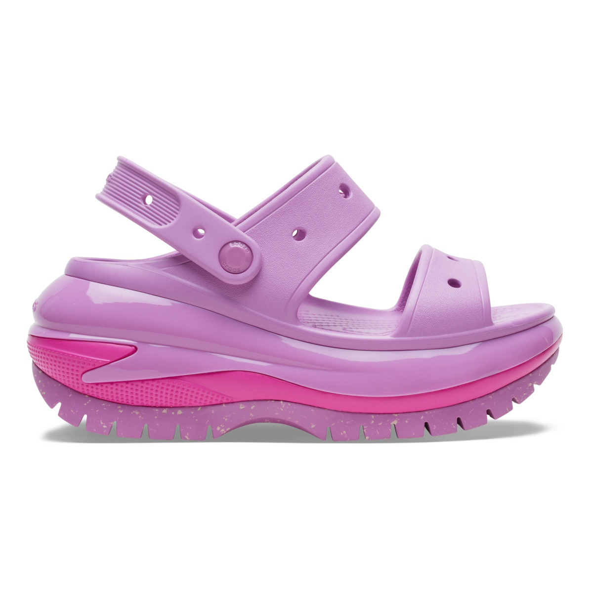 Sandale Crocs Classic Mega Crush Sandal Roz - Bubble