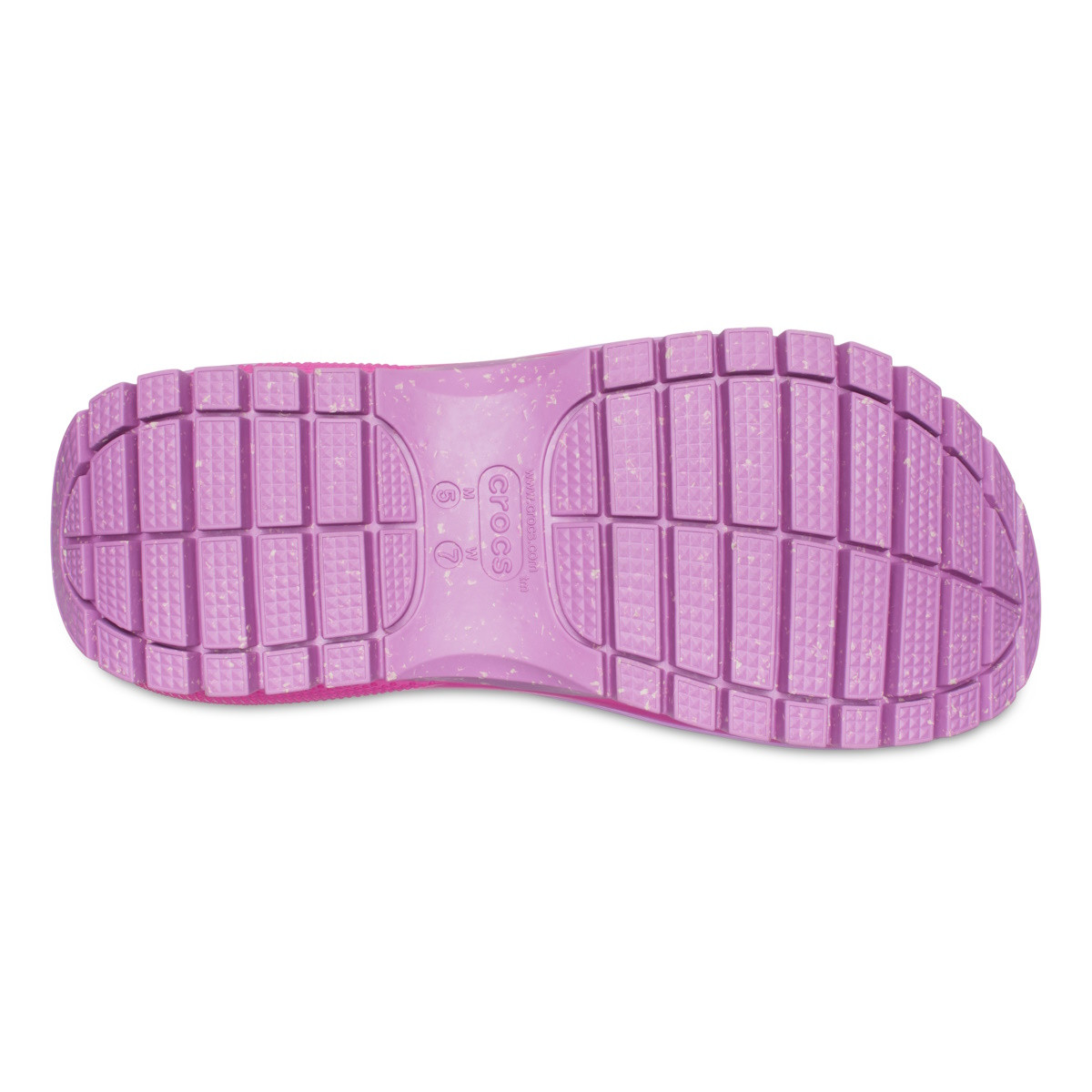 Sandale Crocs Classic Mega Crush Sandal Roz - Bubble
