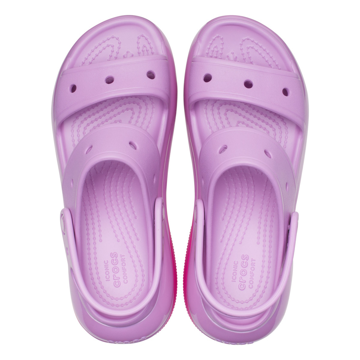 Sandale Crocs Classic Mega Crush Sandal Roz - Bubble - 4 | YEO