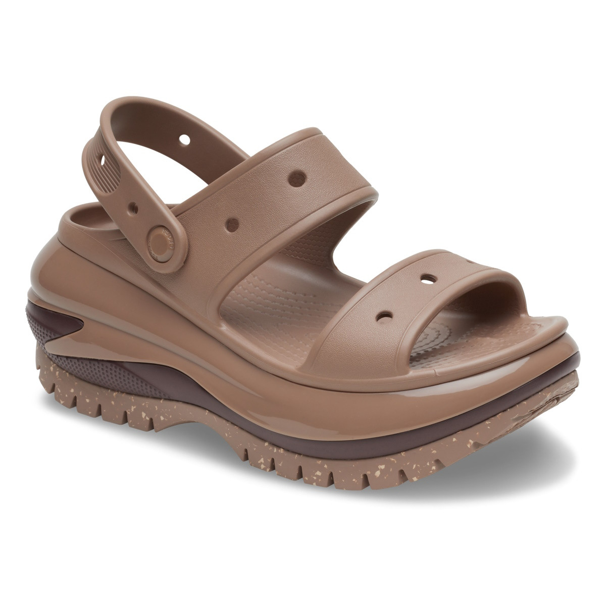 Sandale Crocs Classic Mega Crush Sandal Maro - Latte - 1 | YEO
