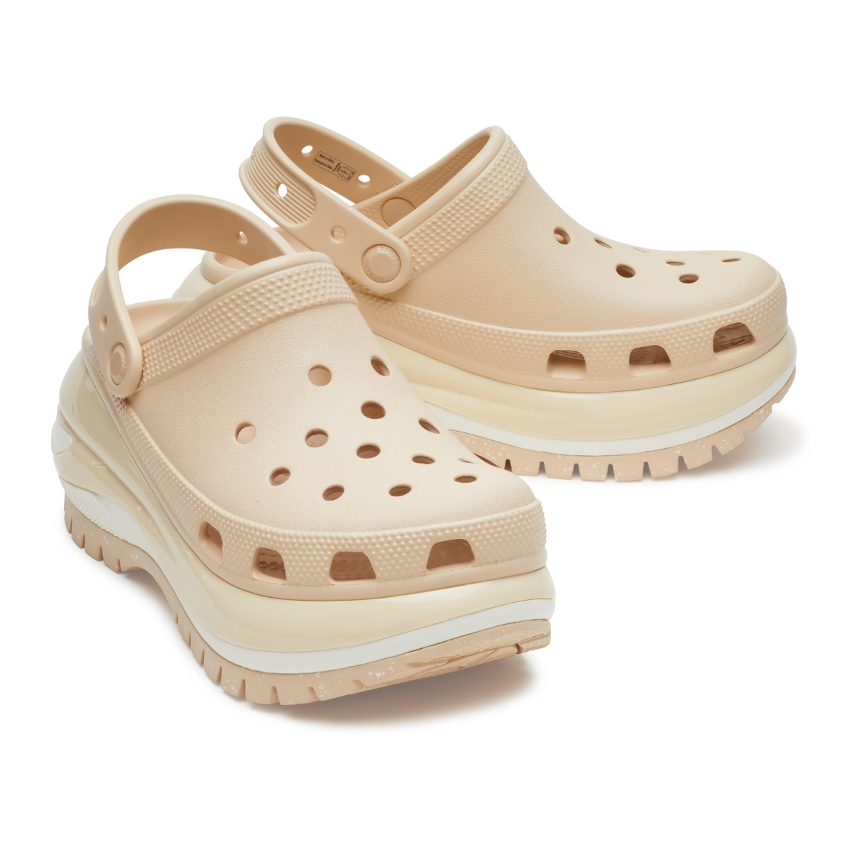 Saboți Crocs Classic Mega Crush Clog Bej - Shitake - 3 | YEO