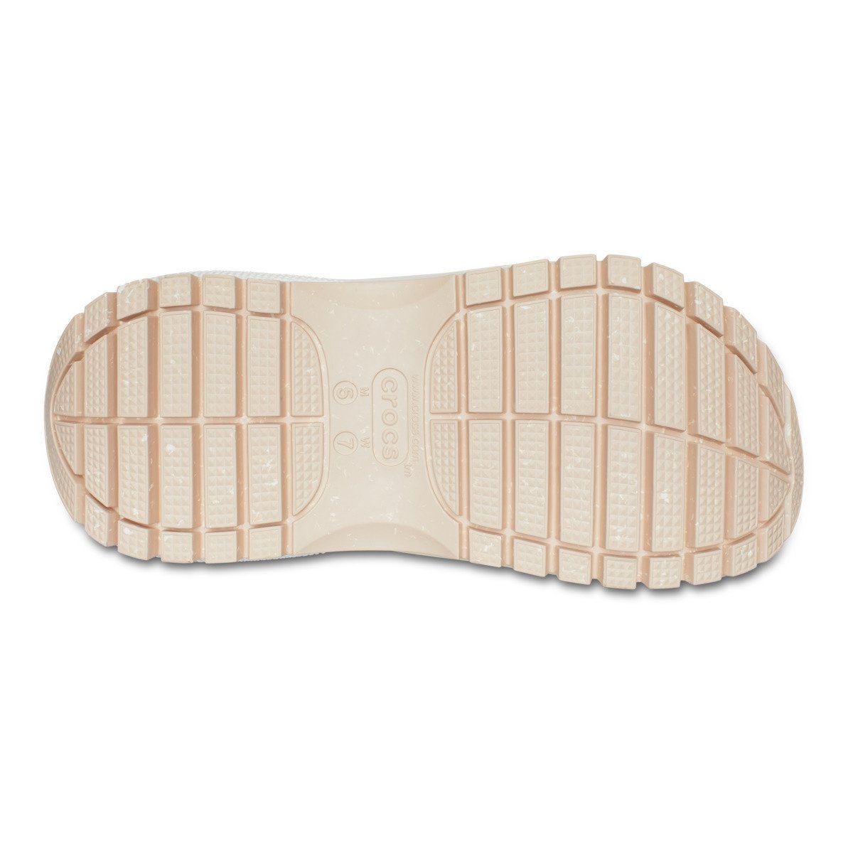 Saboți Crocs Classic Mega Crush Clog Bej - Shitake