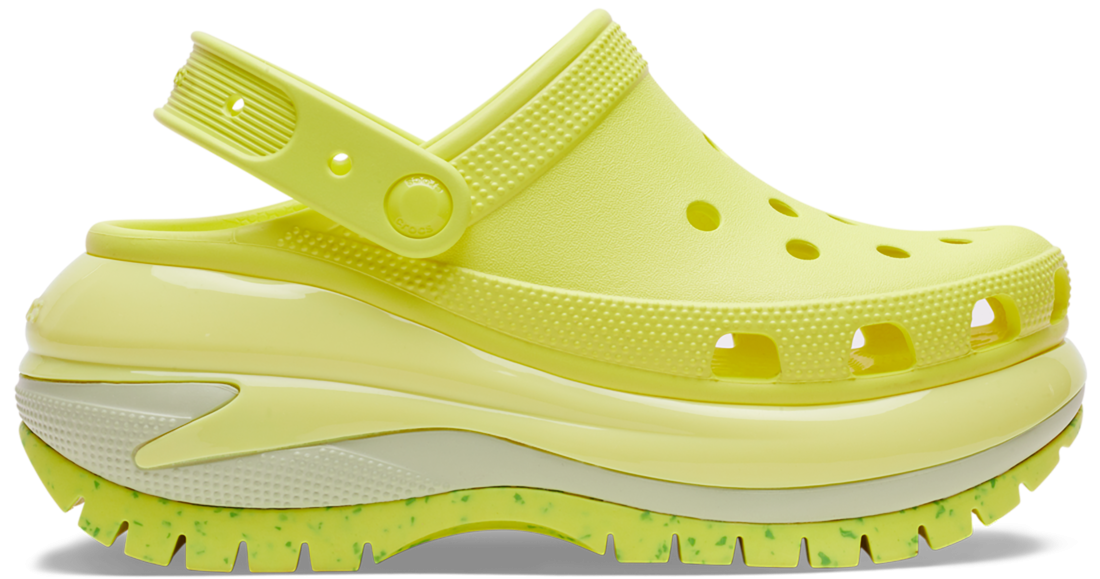 Saboți Crocs Classic Mega Crush Clog Verde - Acidity