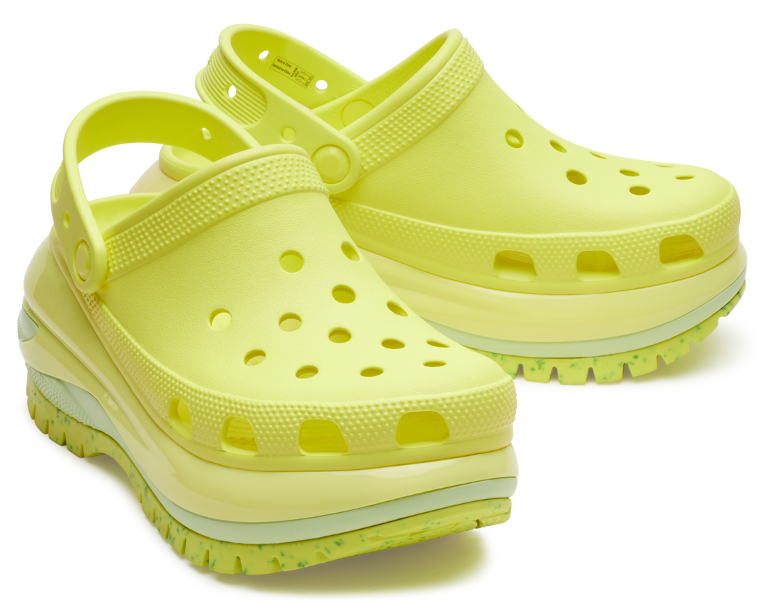 Saboți Crocs Classic Mega Crush Clog Verde - Acidity - 3 | YEO