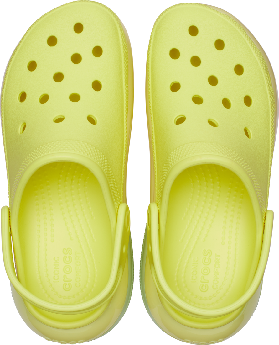 Saboți Crocs Classic Mega Crush Clog Verde - Acidity - 4 | YEO