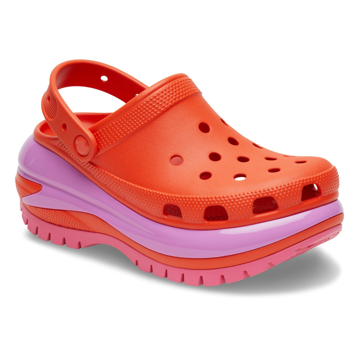 Saboți Crocs Classic Mega Crush Clog Rosu - Lava - 1 | YEO