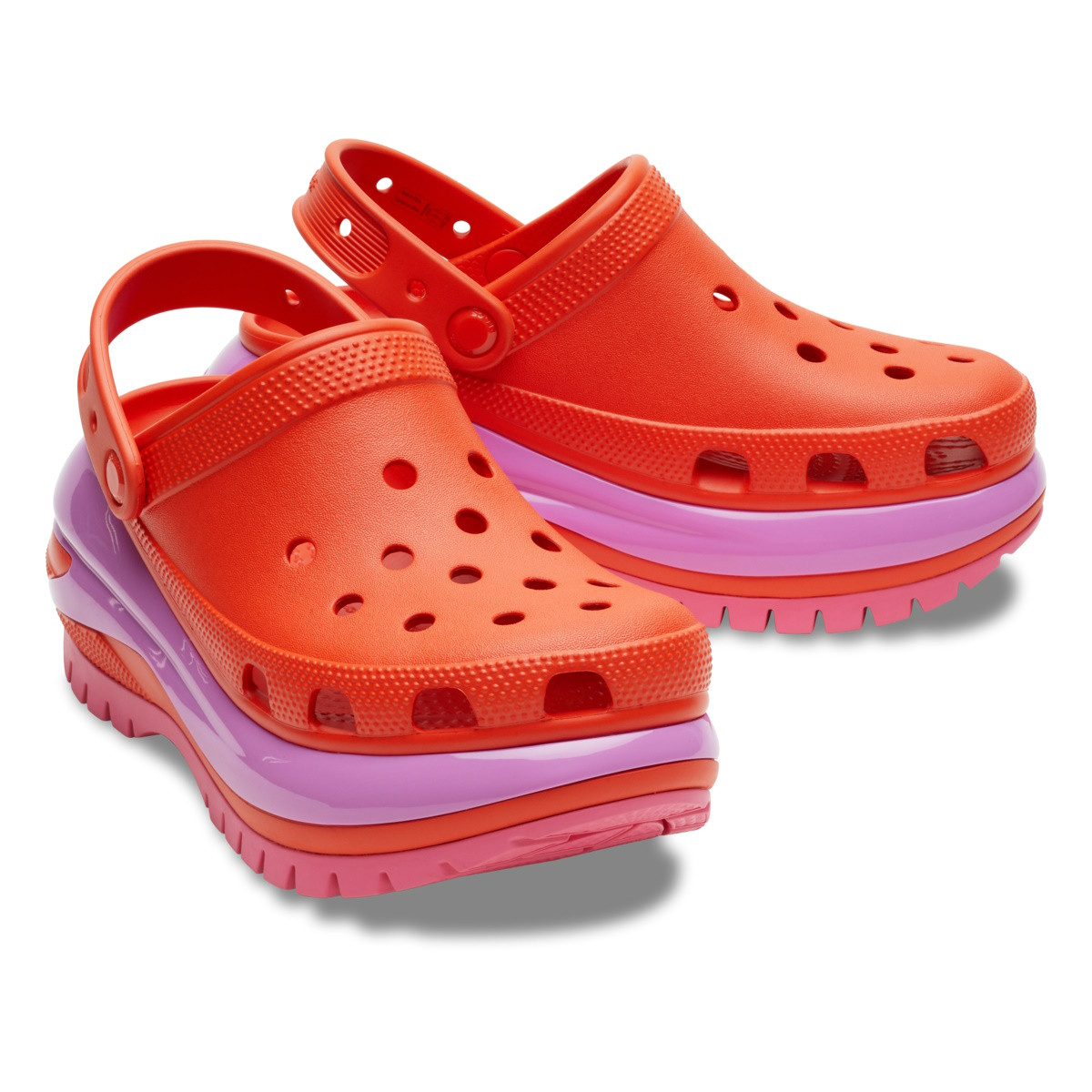 Saboți Crocs Classic Mega Crush Clog Rosu - Lava - 3 | YEO