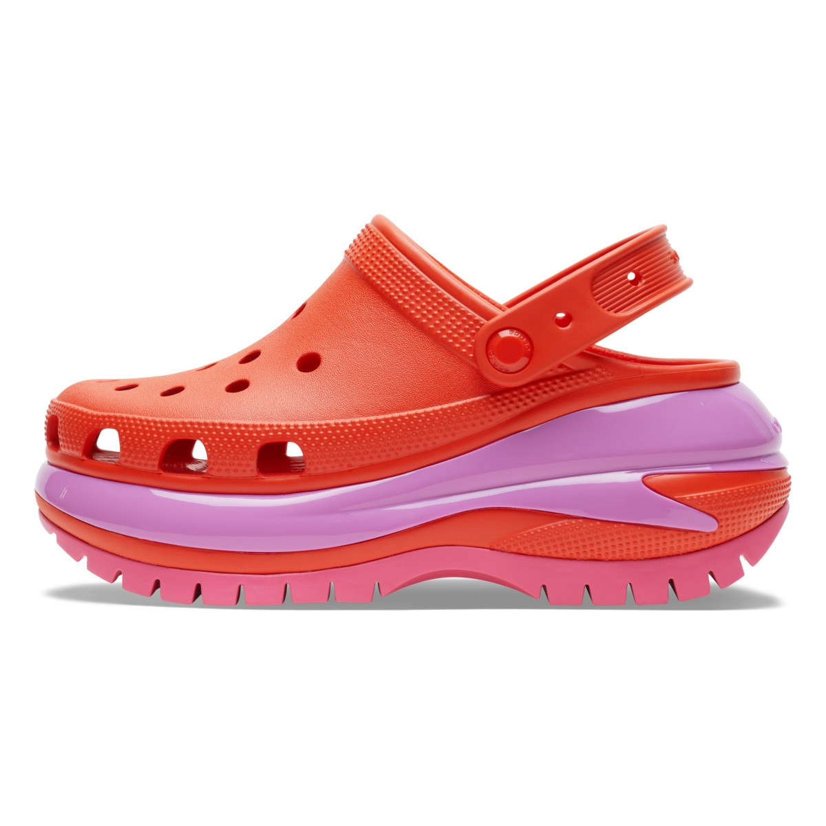 Saboți Crocs Classic Mega Crush Clog Rosu - Lava - 2 | YEO