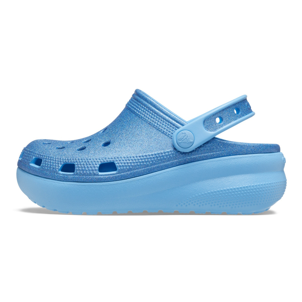 Saboți Crocs Classic Glitter Cutie Clog Kids Albastru - Oxygen - 2 | YEO