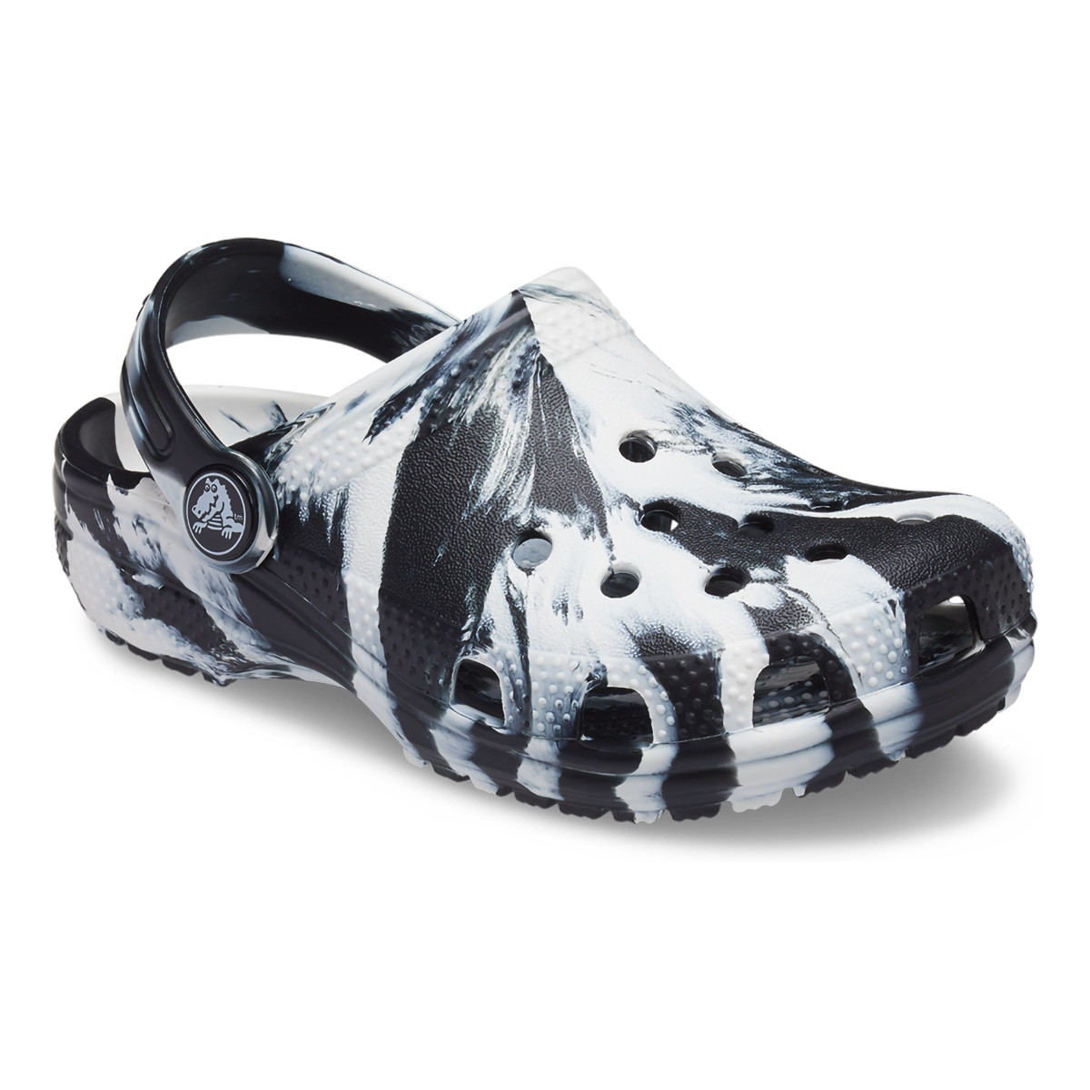 Saboti Crocs Classic Toddler Marbled Clog Negru - Black/White - 1 | YEO