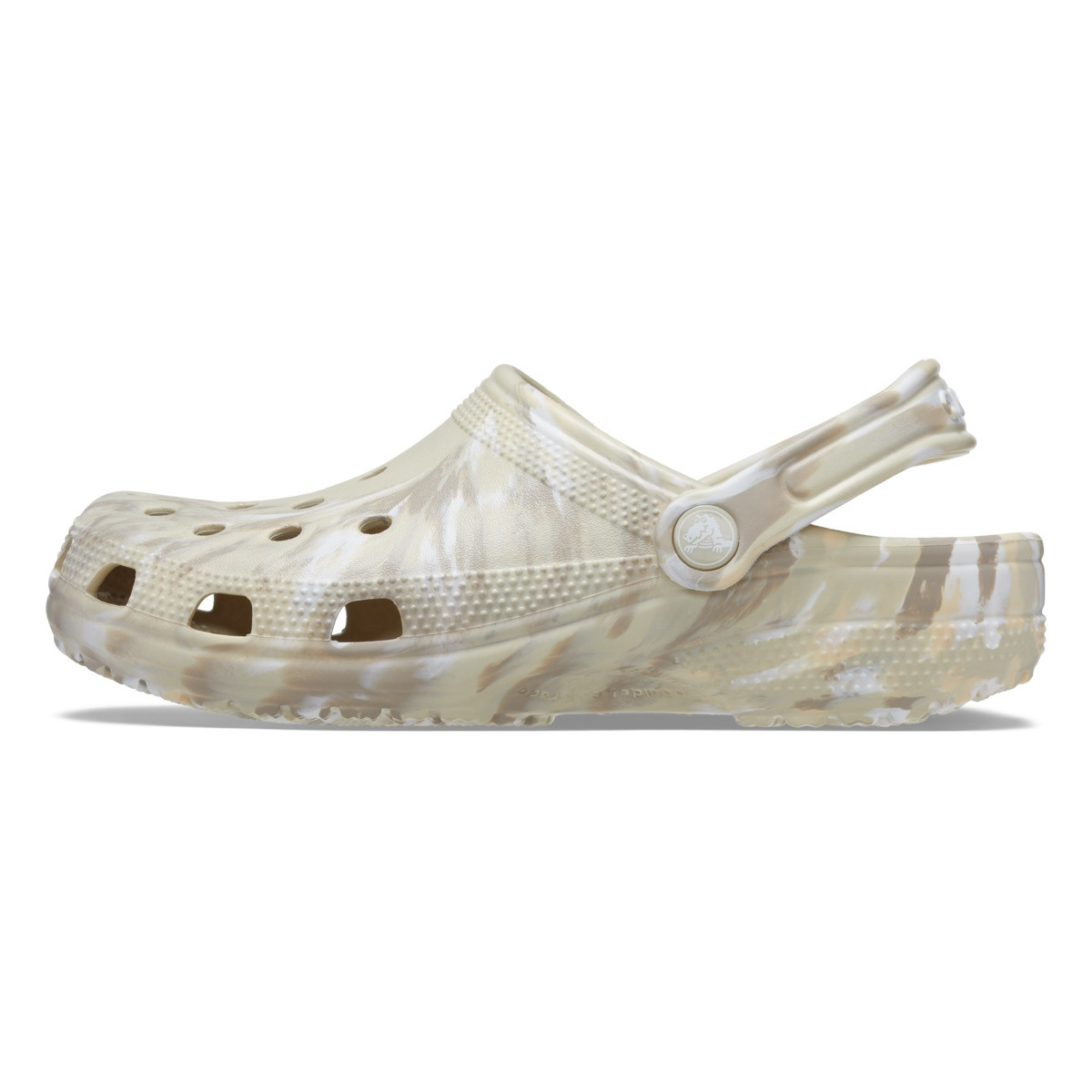 Saboți Crocs Classic Marbled Clog Bej - Bone/Multi - 2 | YEO