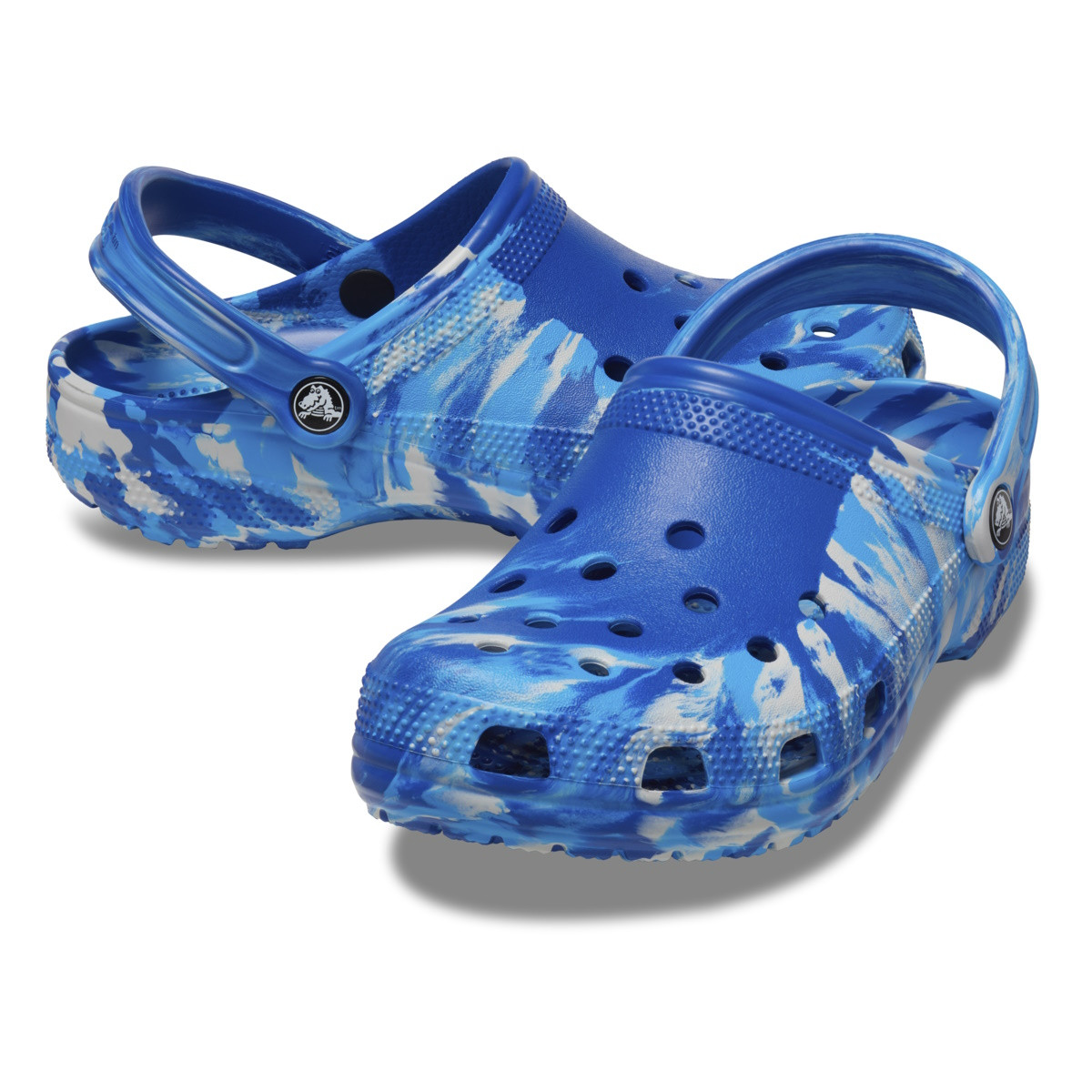 Saboți Crocs Classic Marbled Clog Albastru - Blue Bolt/Multi - 3 | YEO