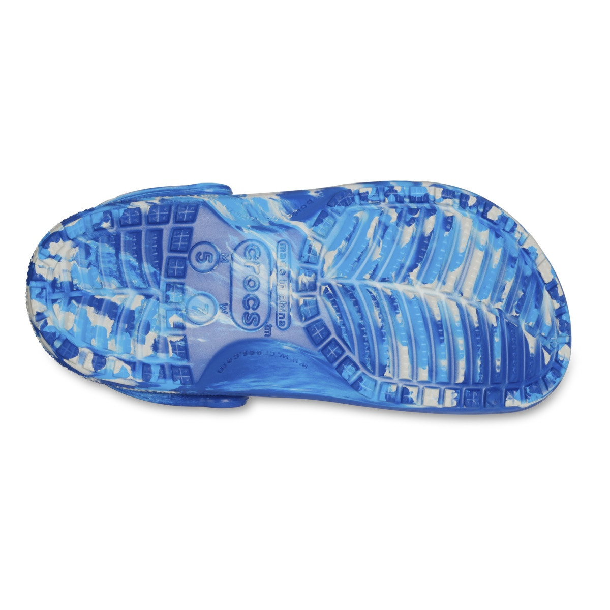 Saboți Crocs Classic Marbled Clog Albastru - Blue Bolt/Multi - 6 | YEO