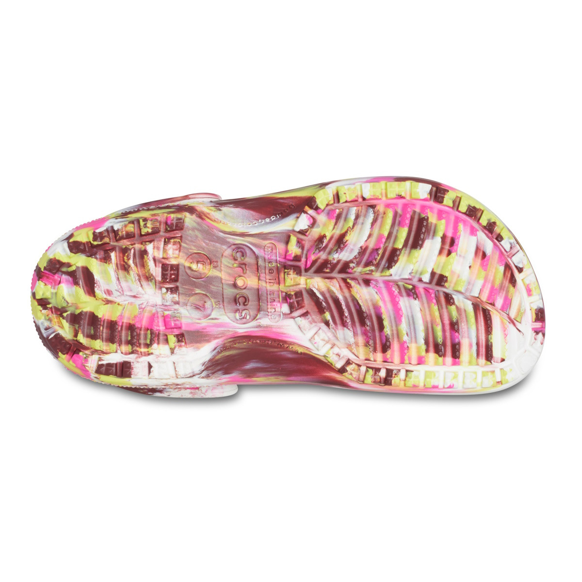Saboți Crocs Classic Marbled Clog Roz - Electric Pink/Multi - 6 | YEO