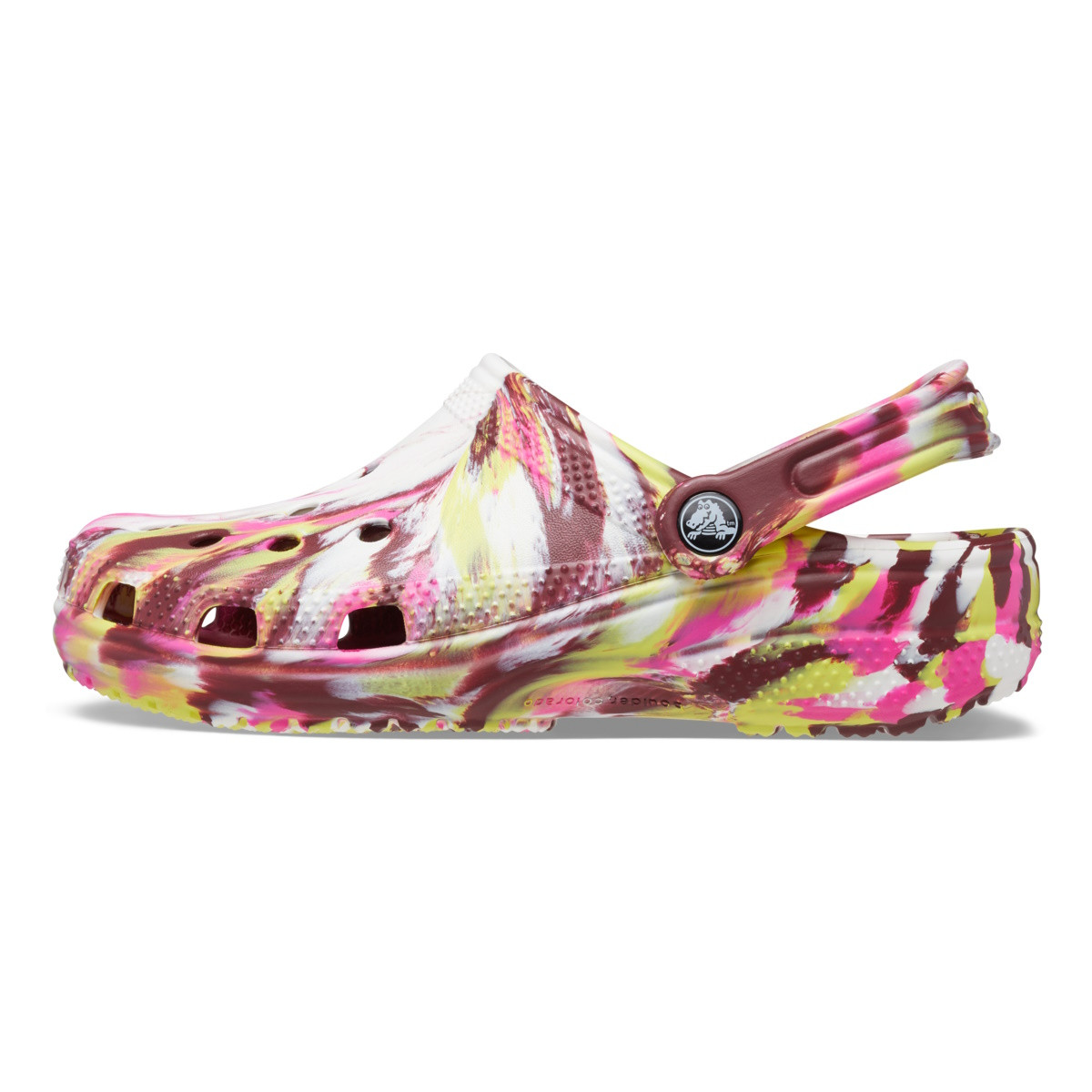 Saboți Crocs Classic Marbled Clog Roz - Electric Pink/Multi - 2 | YEO