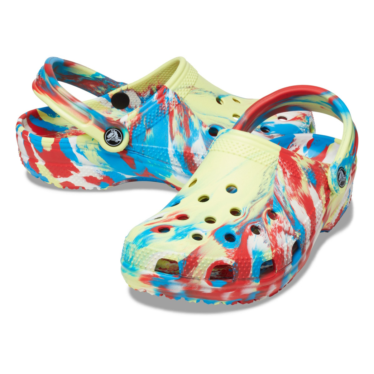 Saboți Crocs Classic Marbled Clog Multicolor - Sulphur/Multi - 3 | YEO
