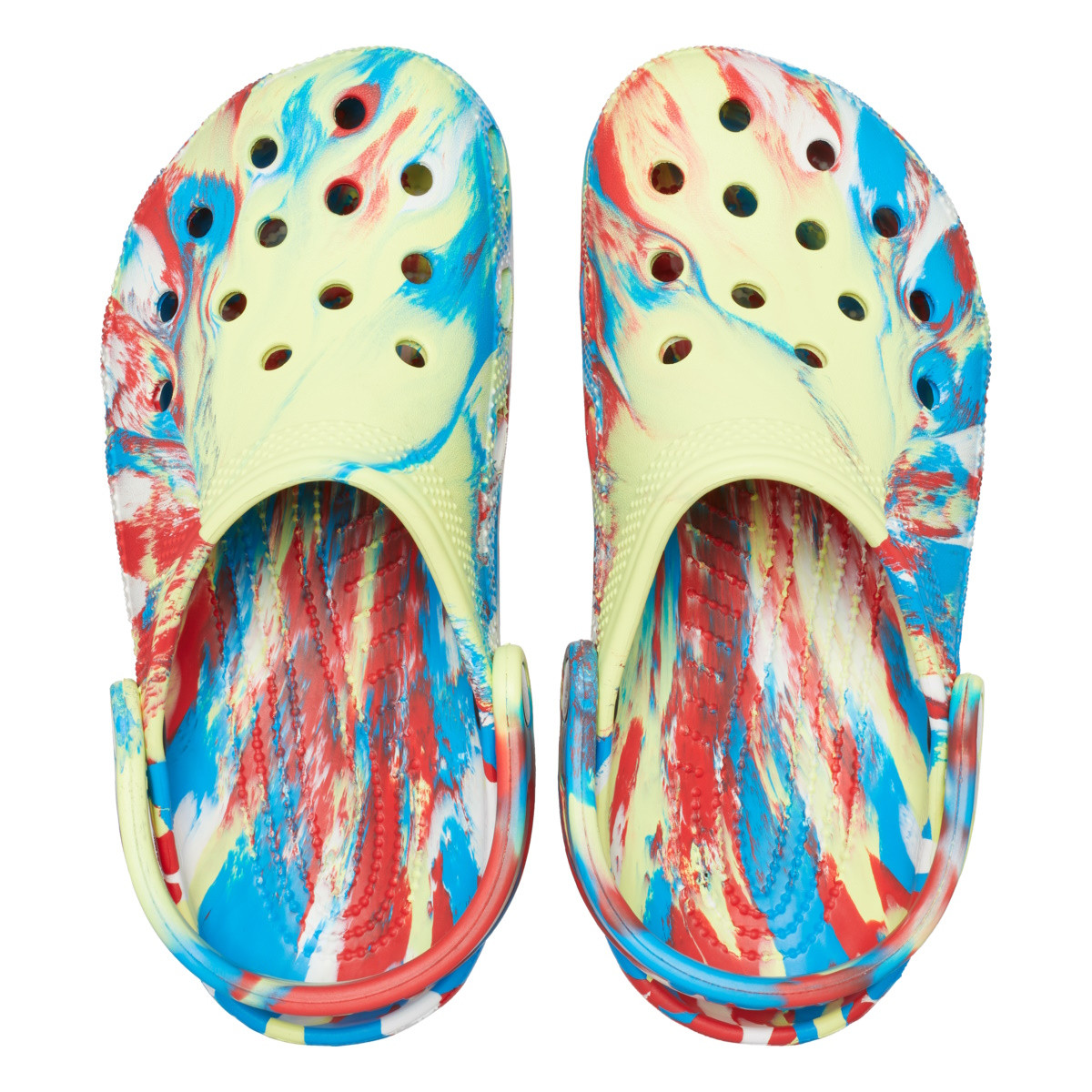 Saboți Crocs Classic Marbled Clog Multicolor - Sulphur/Multi - 4 | YEO