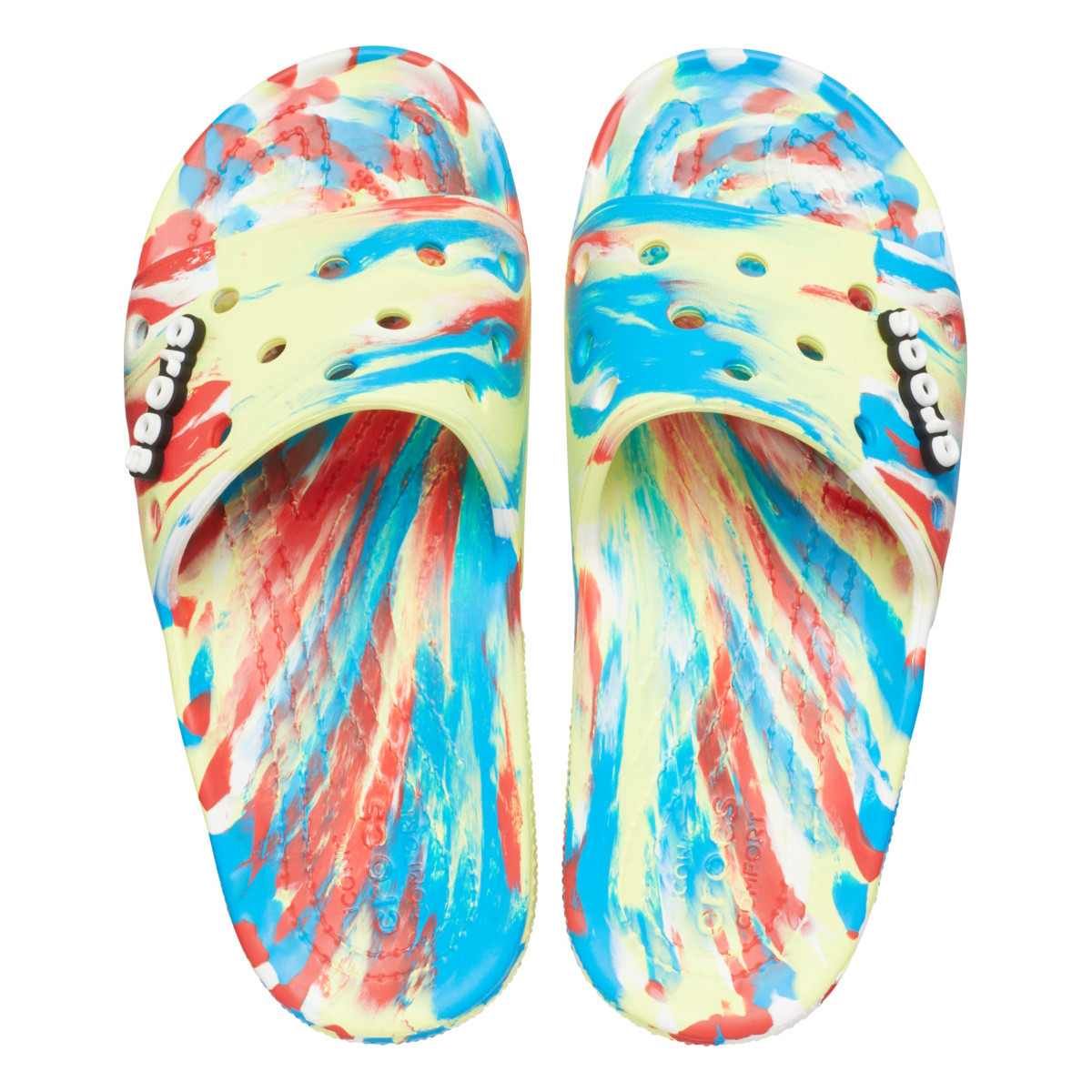 Papuci Classic Crocs Marbled Slide Multicolor - Sulphur/Multi - 4 | YEO