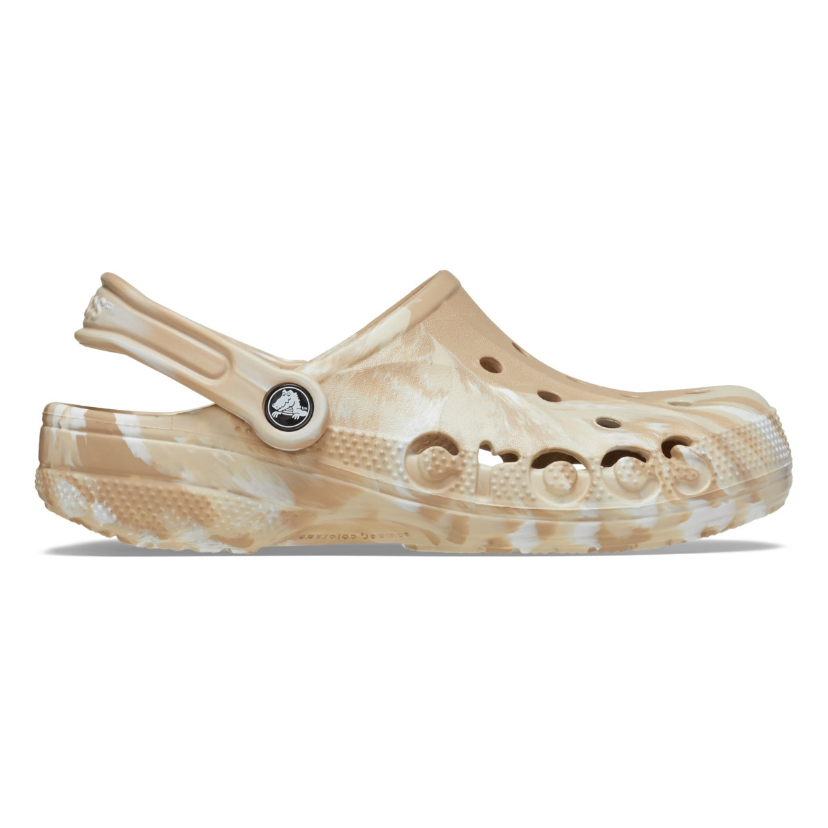 Saboți Crocs Baya Marbled Clog Maro - Chai/Multi
