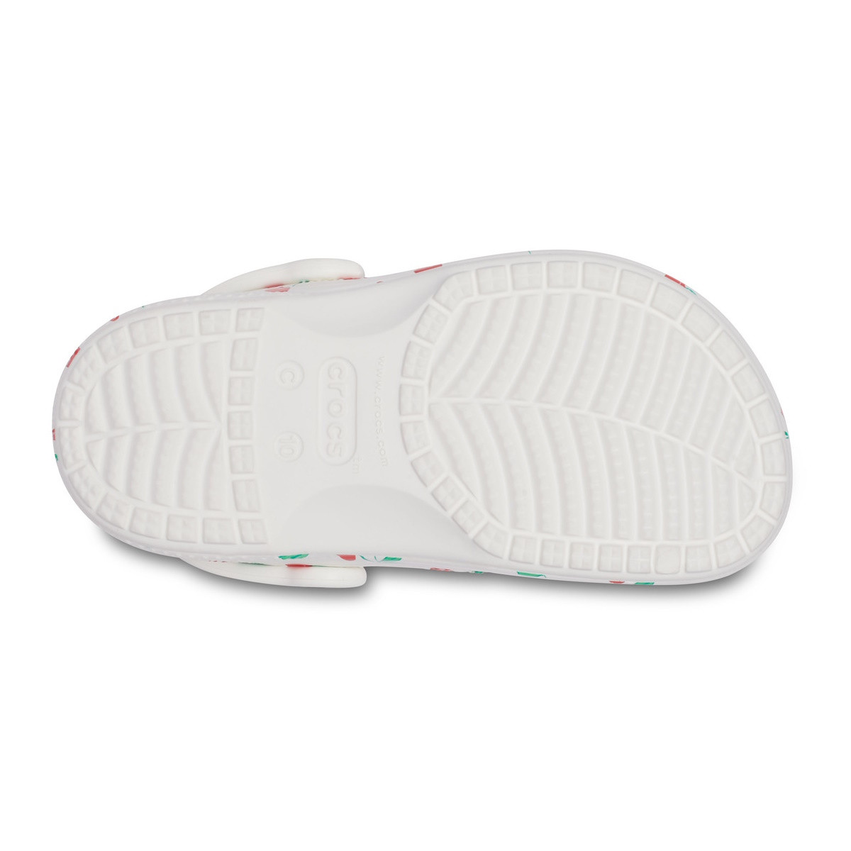 Saboti Crocs Baya Graphic Clog Kids Alb - White/Cherry