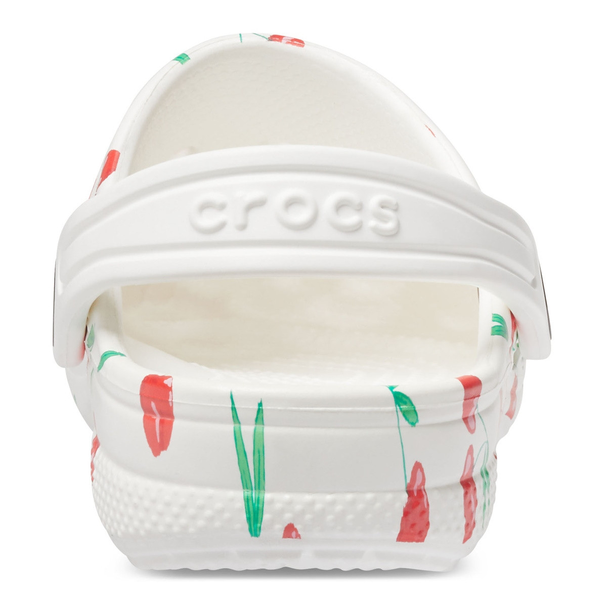 Saboti Crocs Baya Graphic Clog Kids Alb - White/Cherry - 5 | YEO