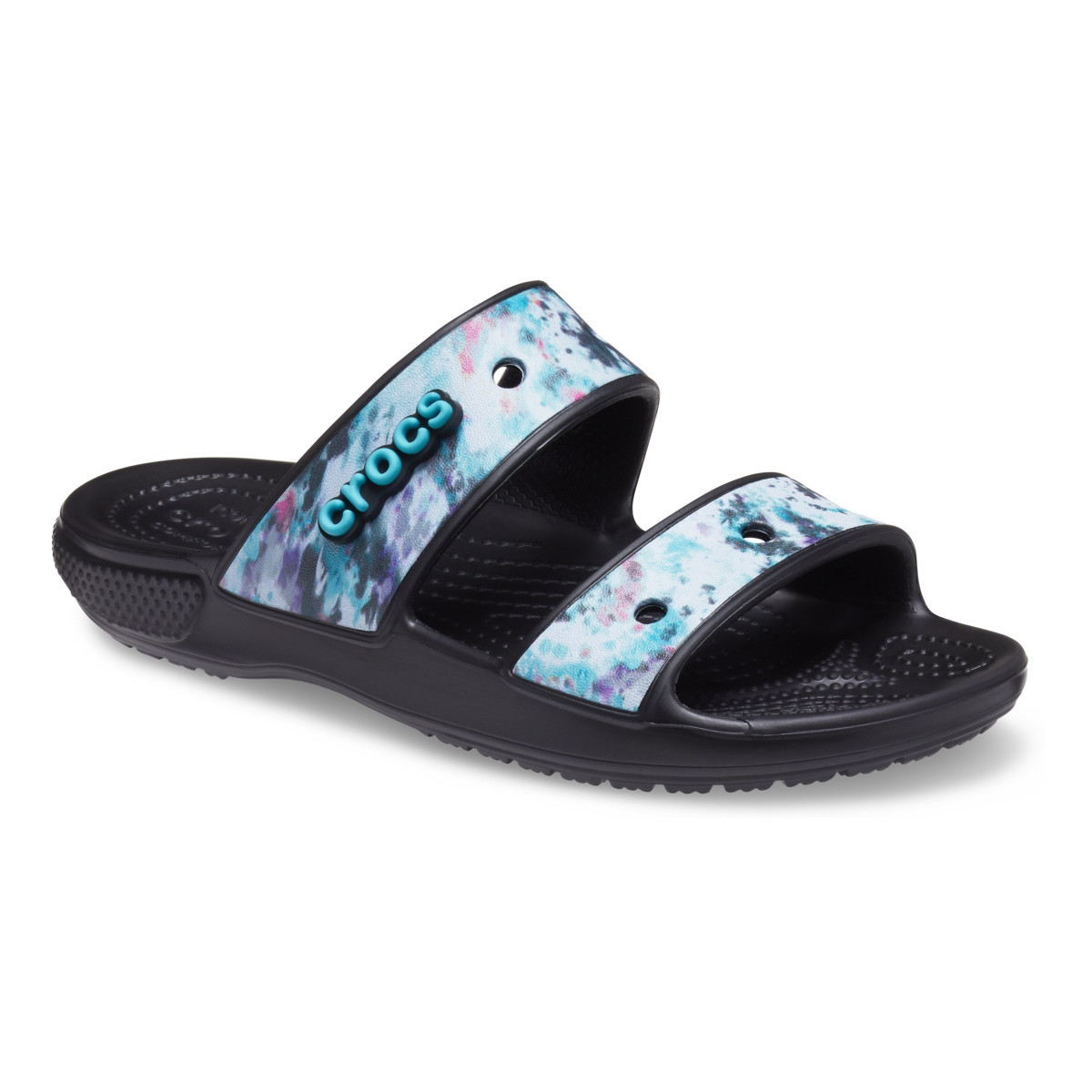 Papuci Classic Crocs Tie-Dye Graphic Sandal Multicolor - Multi/Black - 1 | YEO