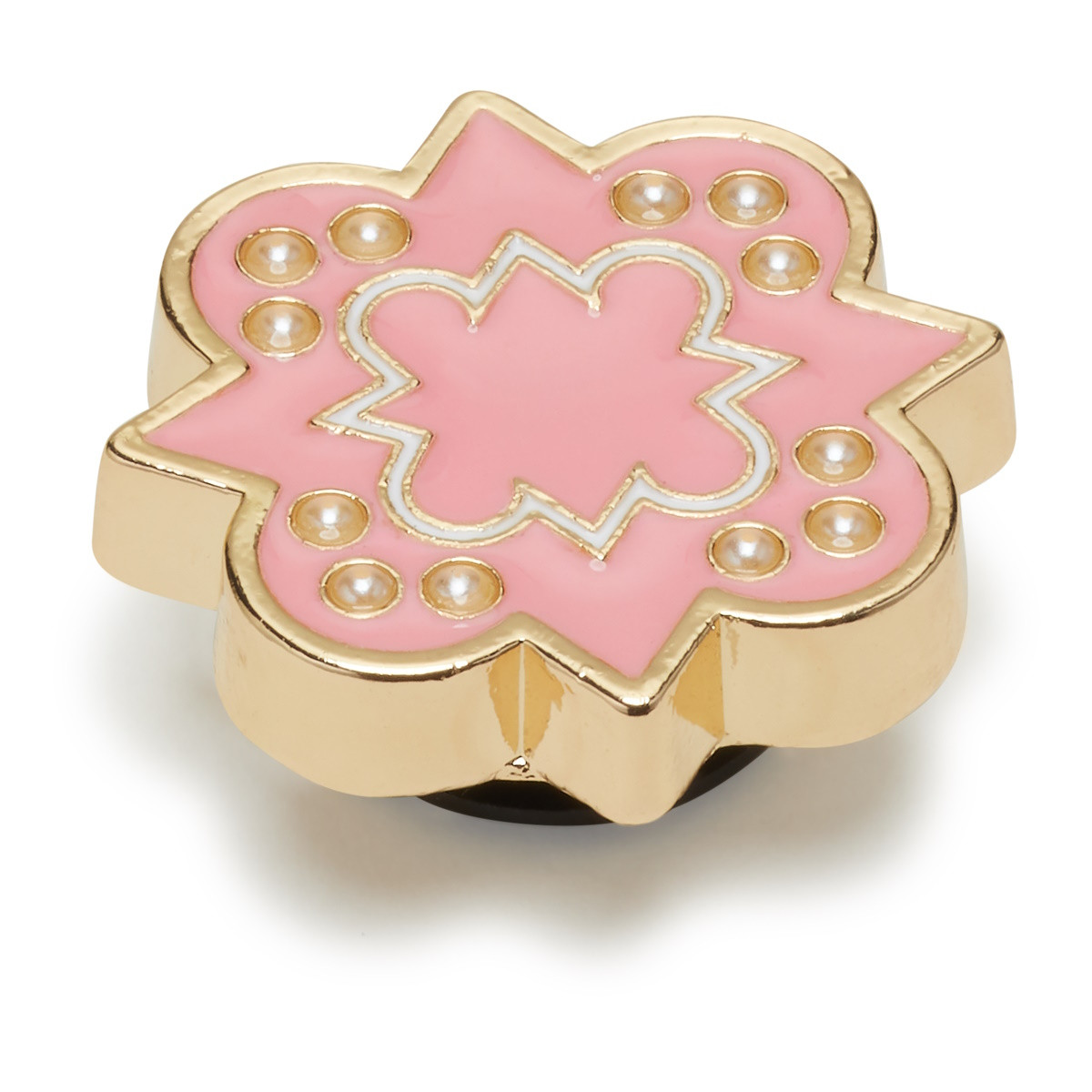 Jibbitz Crocs Pink and Gold Sorority Sign - 1 | YEO