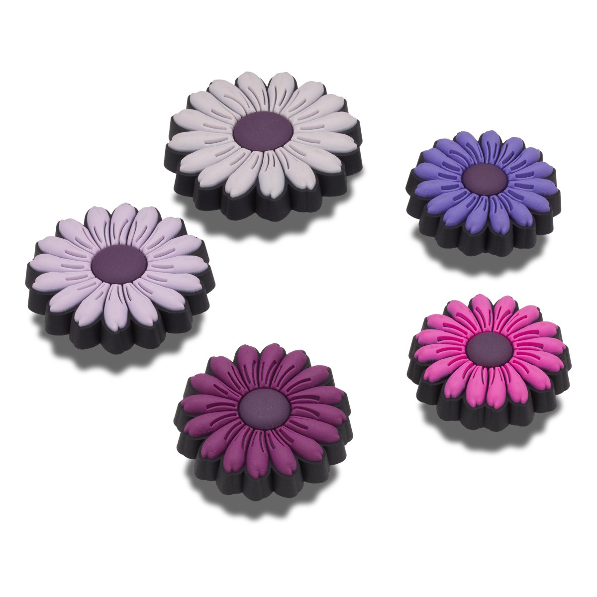 Jibbitz Crocs Mixed Purple Florals 5 Pack