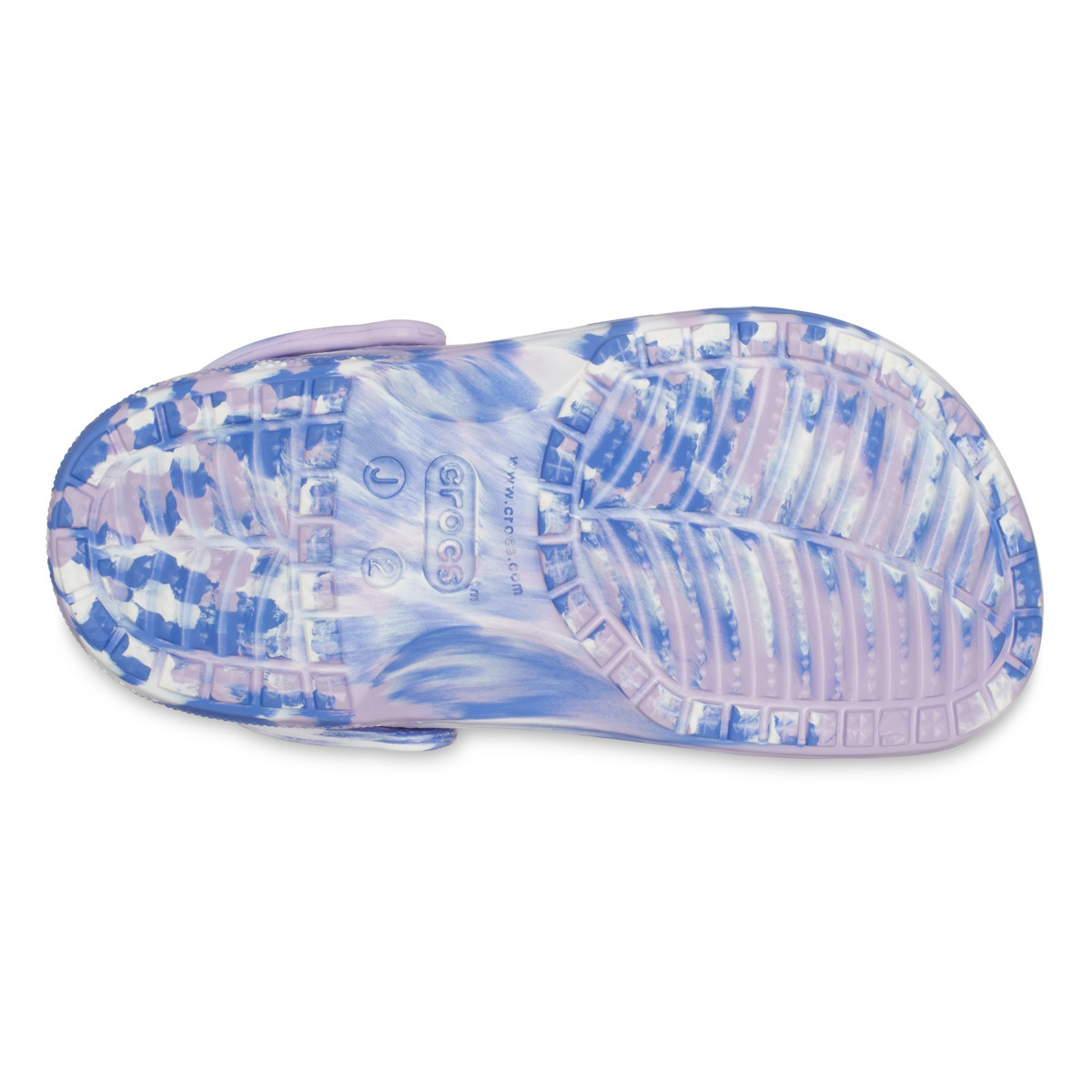 Saboti Crocs Baya Marbled Clog Kids Mov - Lavender/Multi