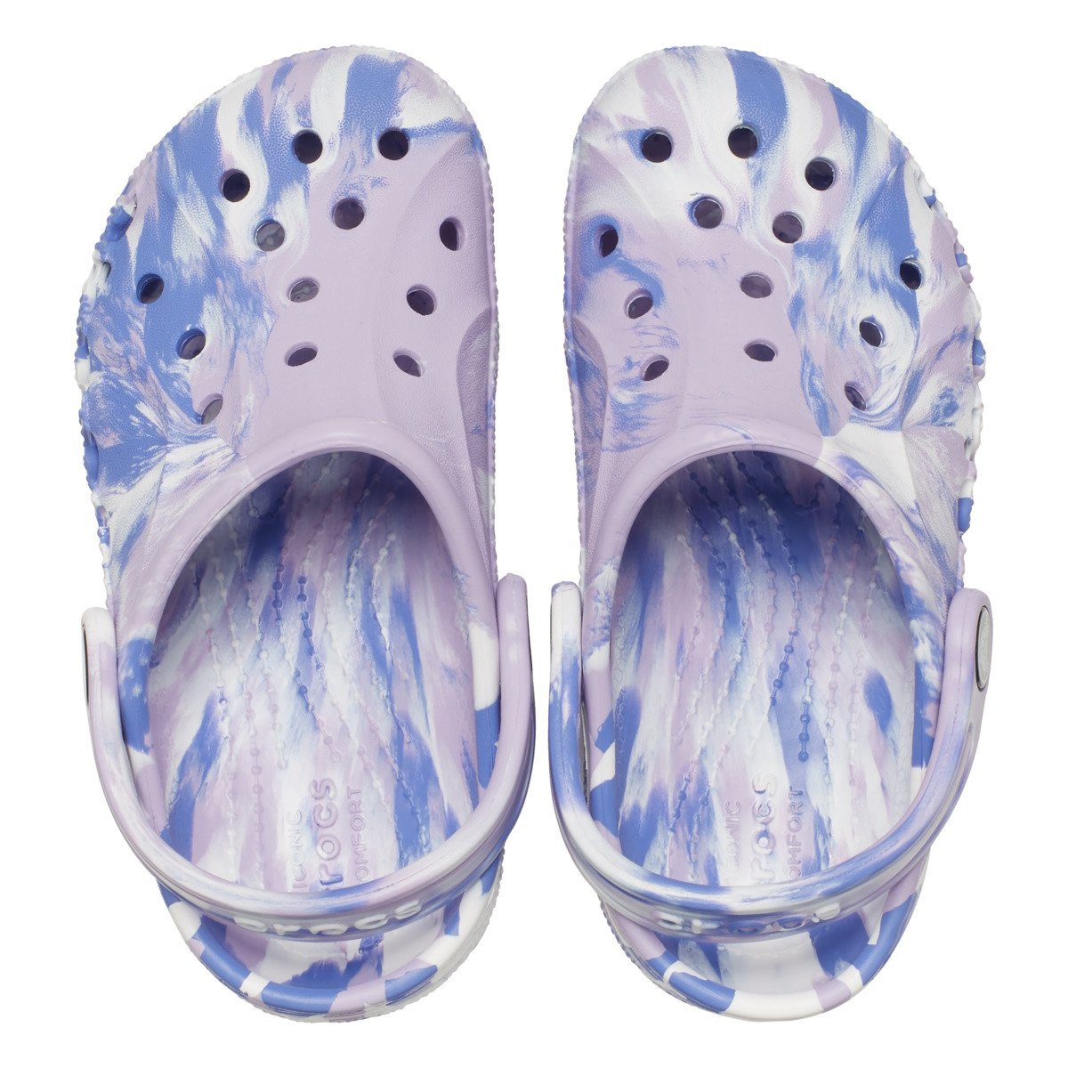 Saboti Crocs Baya Marbled Clog Kids Mov - Lavender/Multi - 4 | YEO