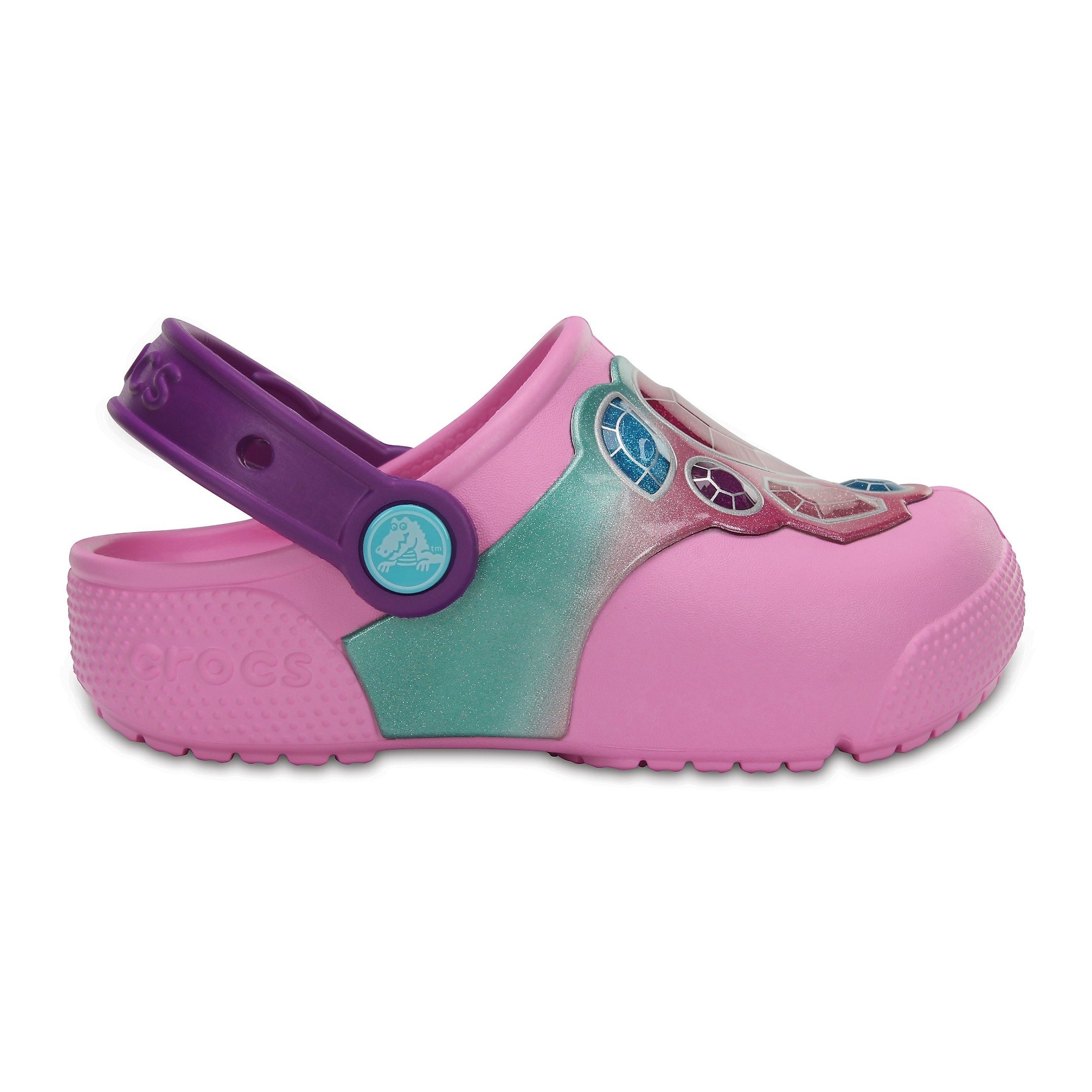 Saboti Crocs Fun Lab Lights Clog Roz - Gems/Carnation - 1 | YEO