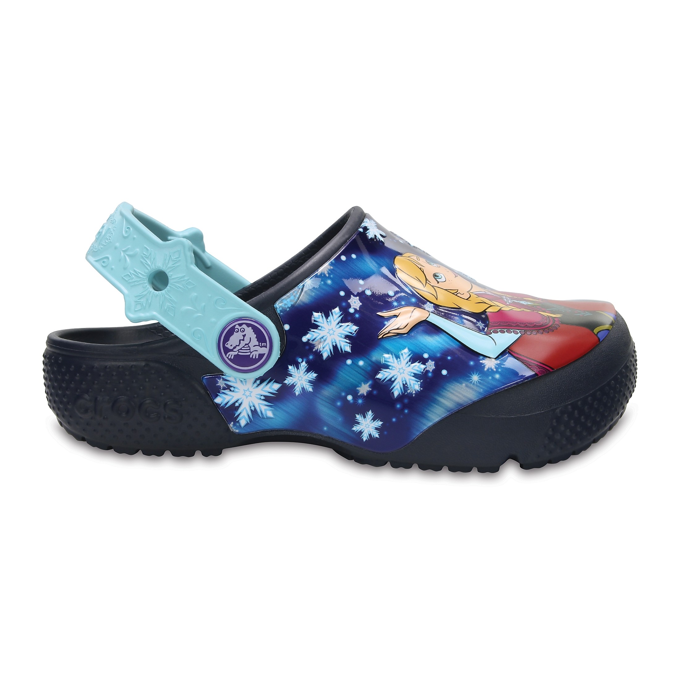 Saboti Crocs Fun Lab Frozen Clog Albastru - Navy - 2 | YEO