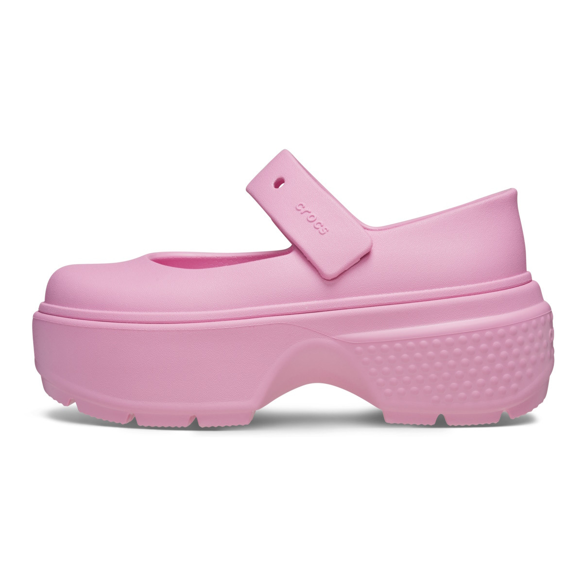 Crocs Stomp Mary Jane Roz - Pink Tweed/Pink Tweed - 2 | YEO