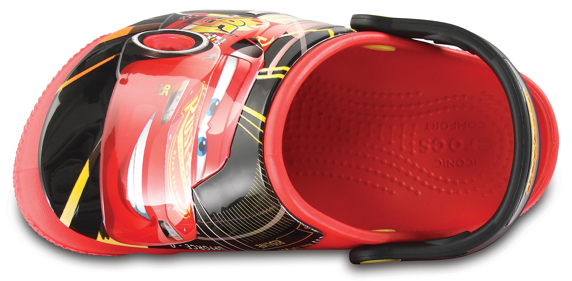Saboti Crocs Fun Lab Lights Cars 3 Clog Rosu - Red - 2 | YEO
