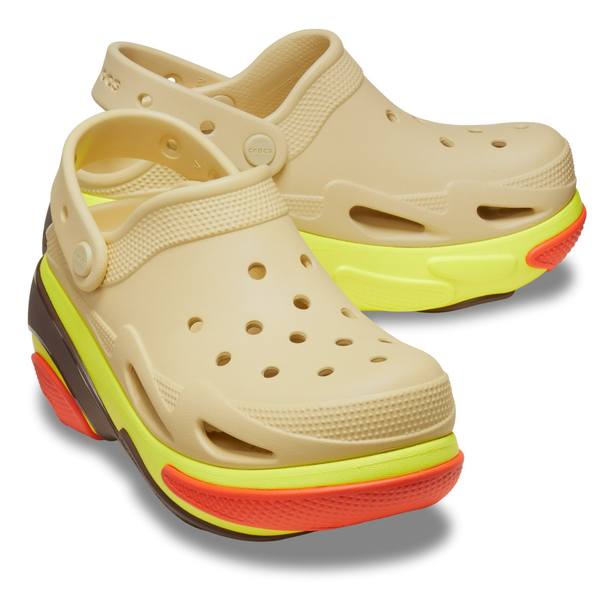 Saboti Crocs Bubble Crush Clog Maro - Sesame - 3 | YEO