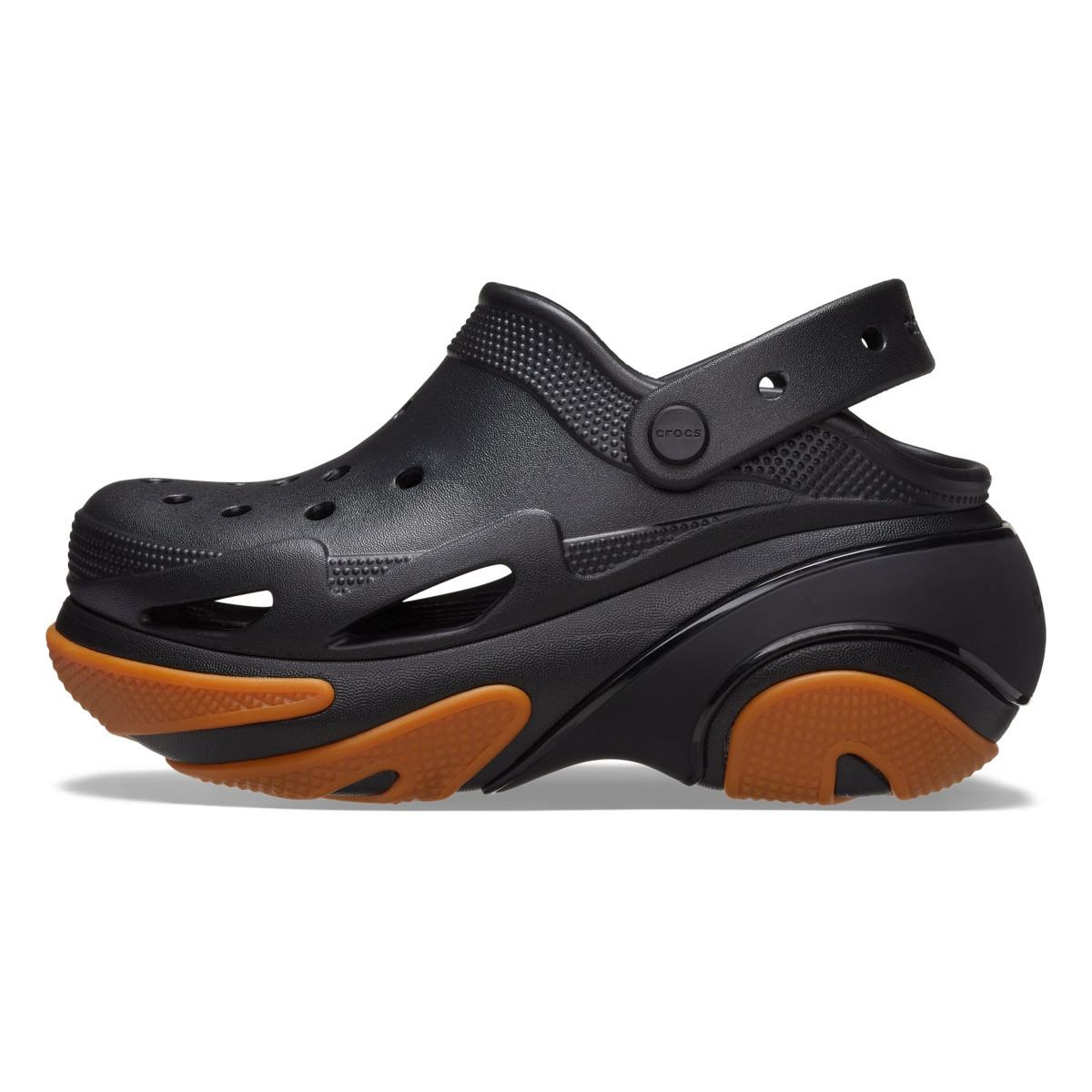 Saboti Crocs Bubble Crush Clog Negru - Black/Gum - 2 | YEO
