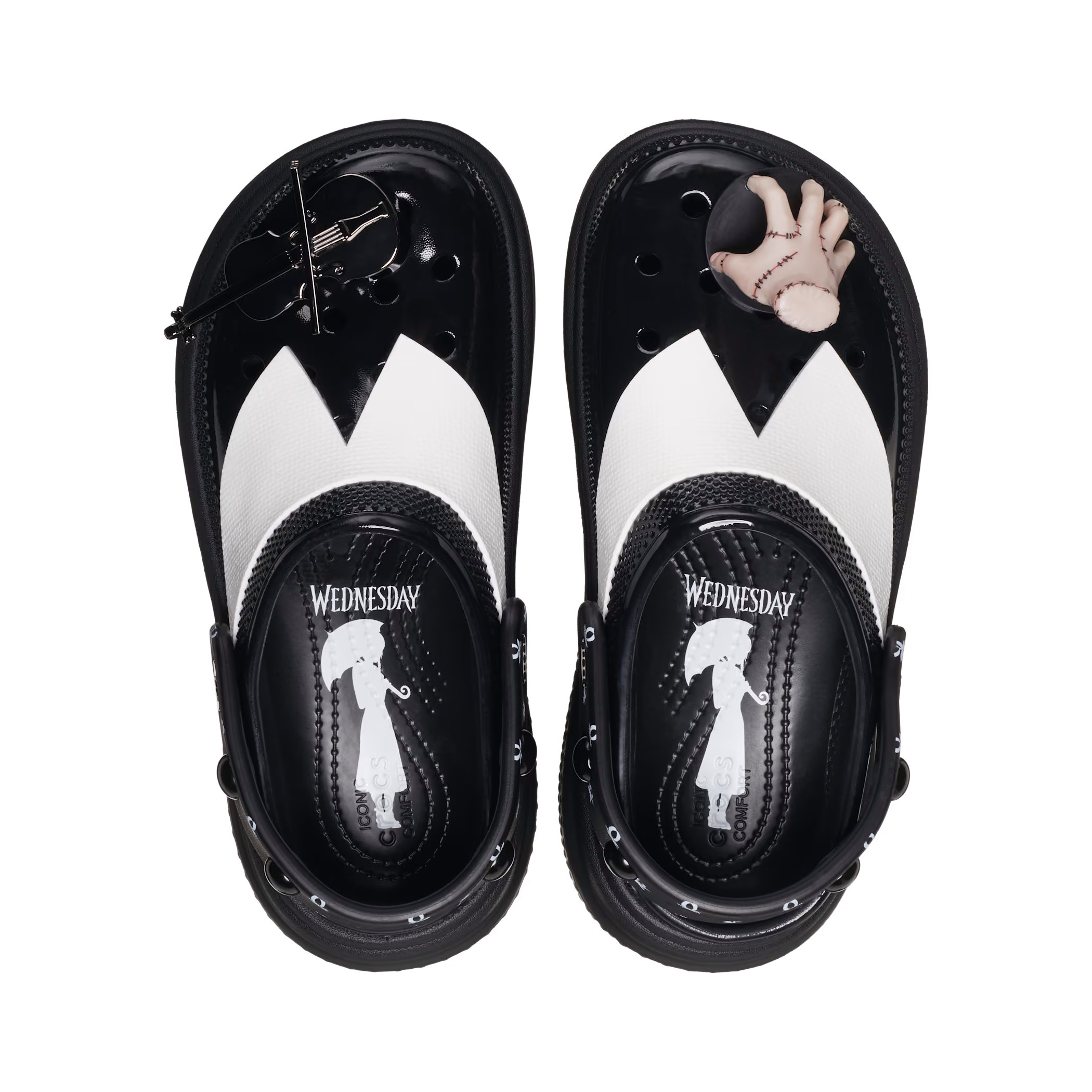 Saboti Crocs Wednesday Stomp Clog Negru - Black - 3 | YEO