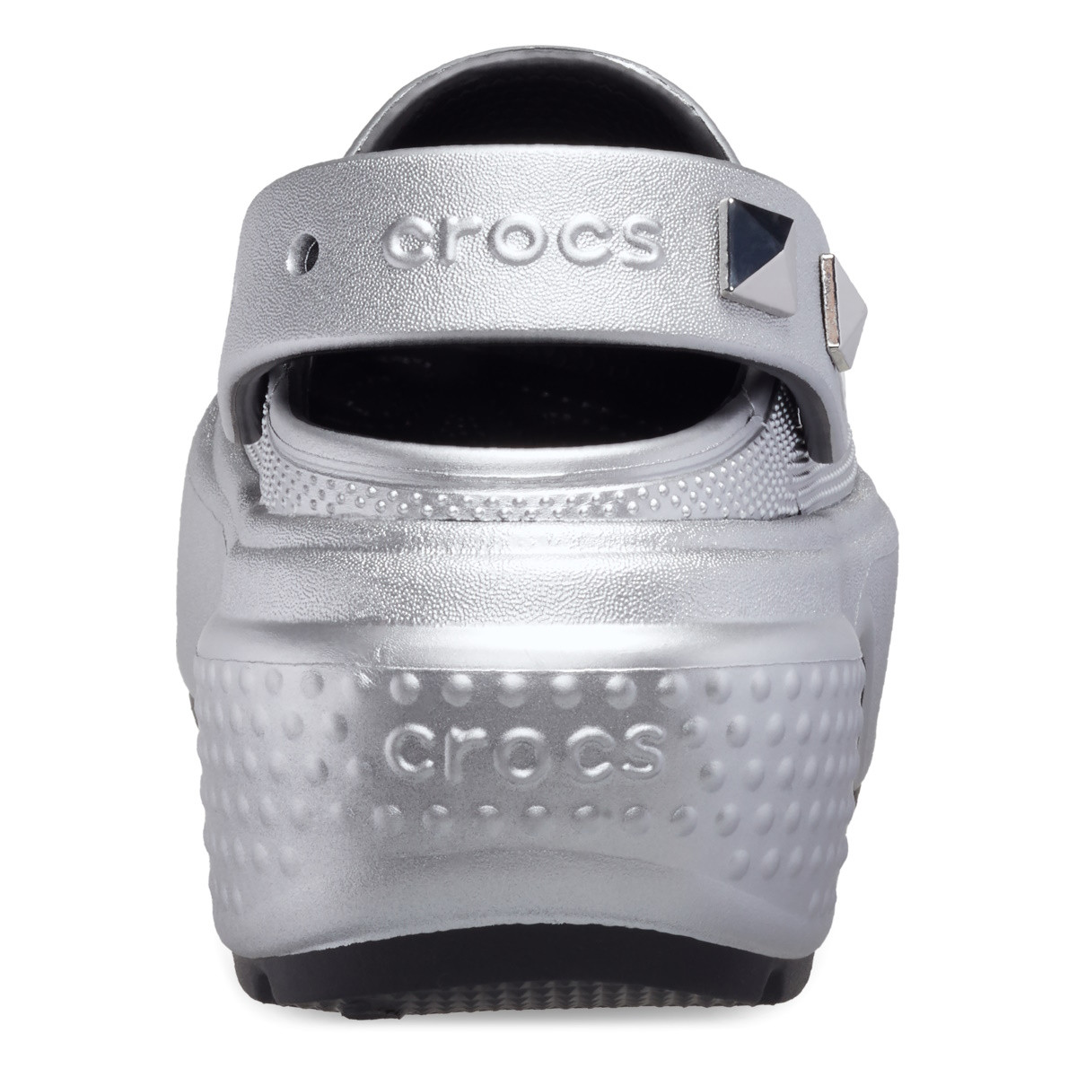 Saboti Crocs Stomp Metallic Clog Argintiu - Silver - 5 | YEO