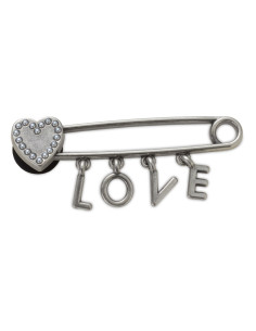 Jibbitz Crocs Love Safety Pin Gri - Charcoal
