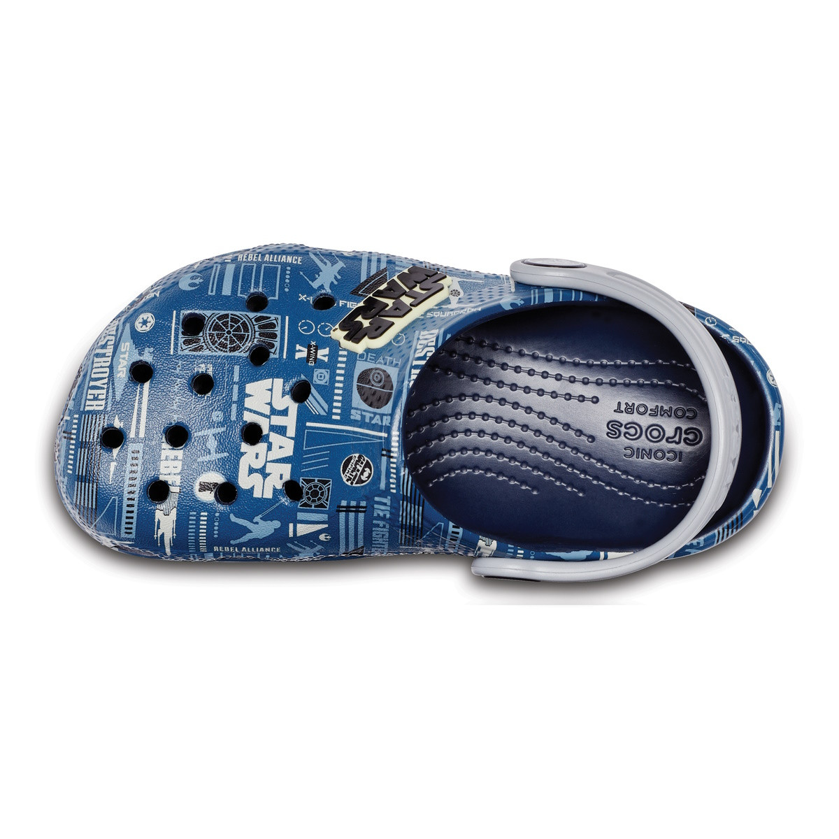 Saboti Crocs Classic Star Wars Grph Clog Kids Albastru - Navy - 3 | YEO