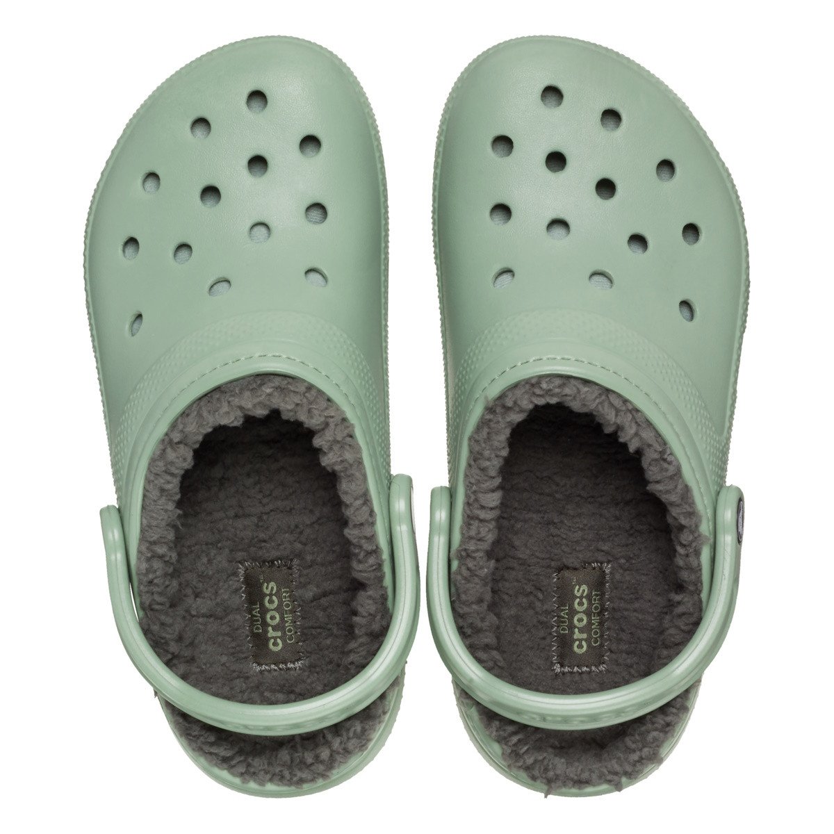 Saboti Crocs Classic Lined Clog Verde - Moss/Multi - 4 | YEO