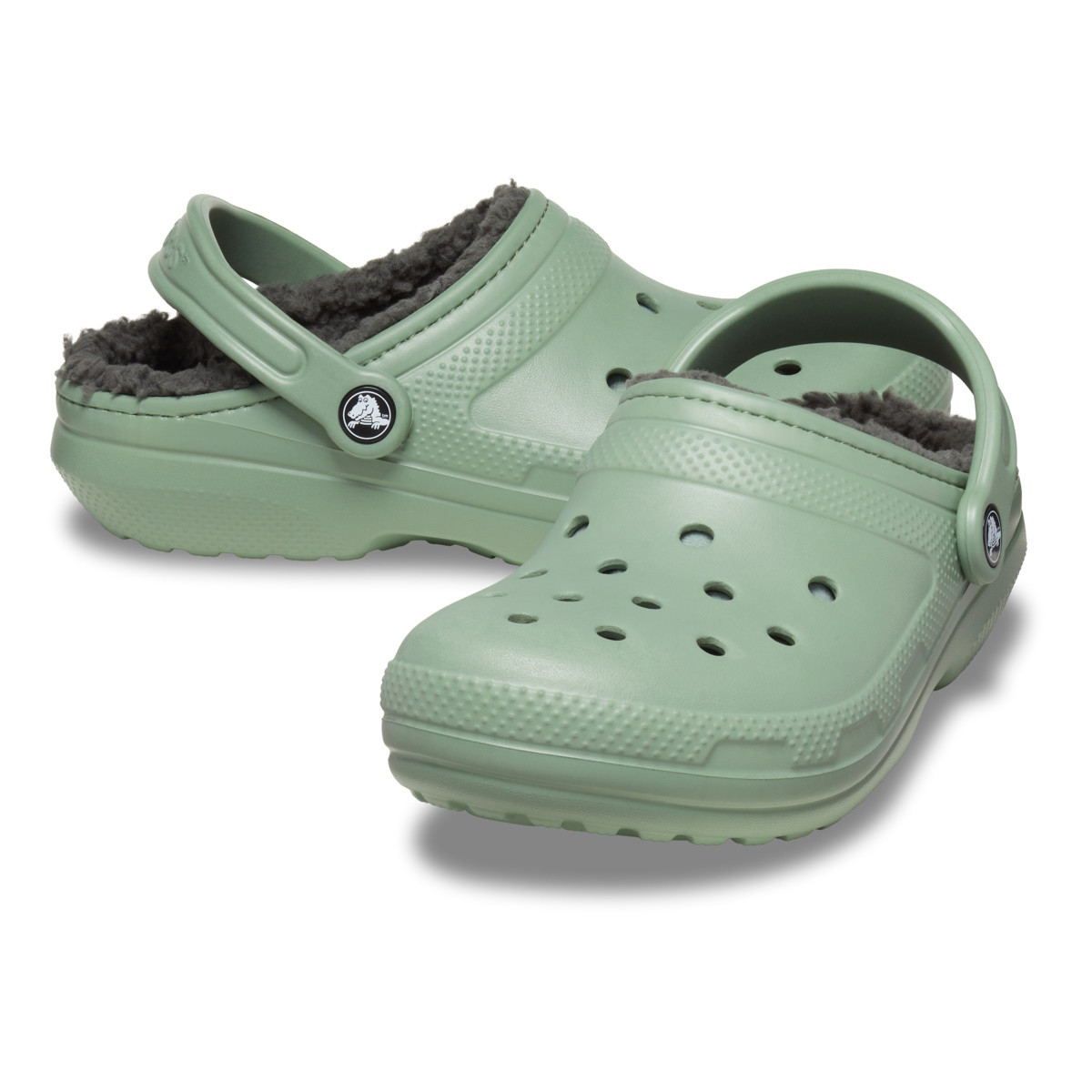 Saboti Crocs Classic Lined Clog Verde - Moss/Multi - 3 | YEO