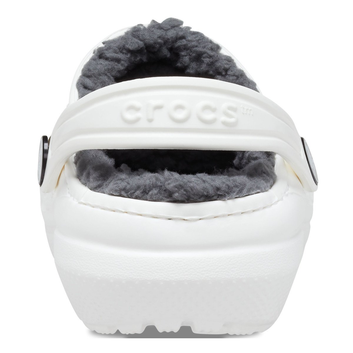 Saboti Crocs New Classic Lined Clog Kids Alb - White/Grey - 5 | YEO
