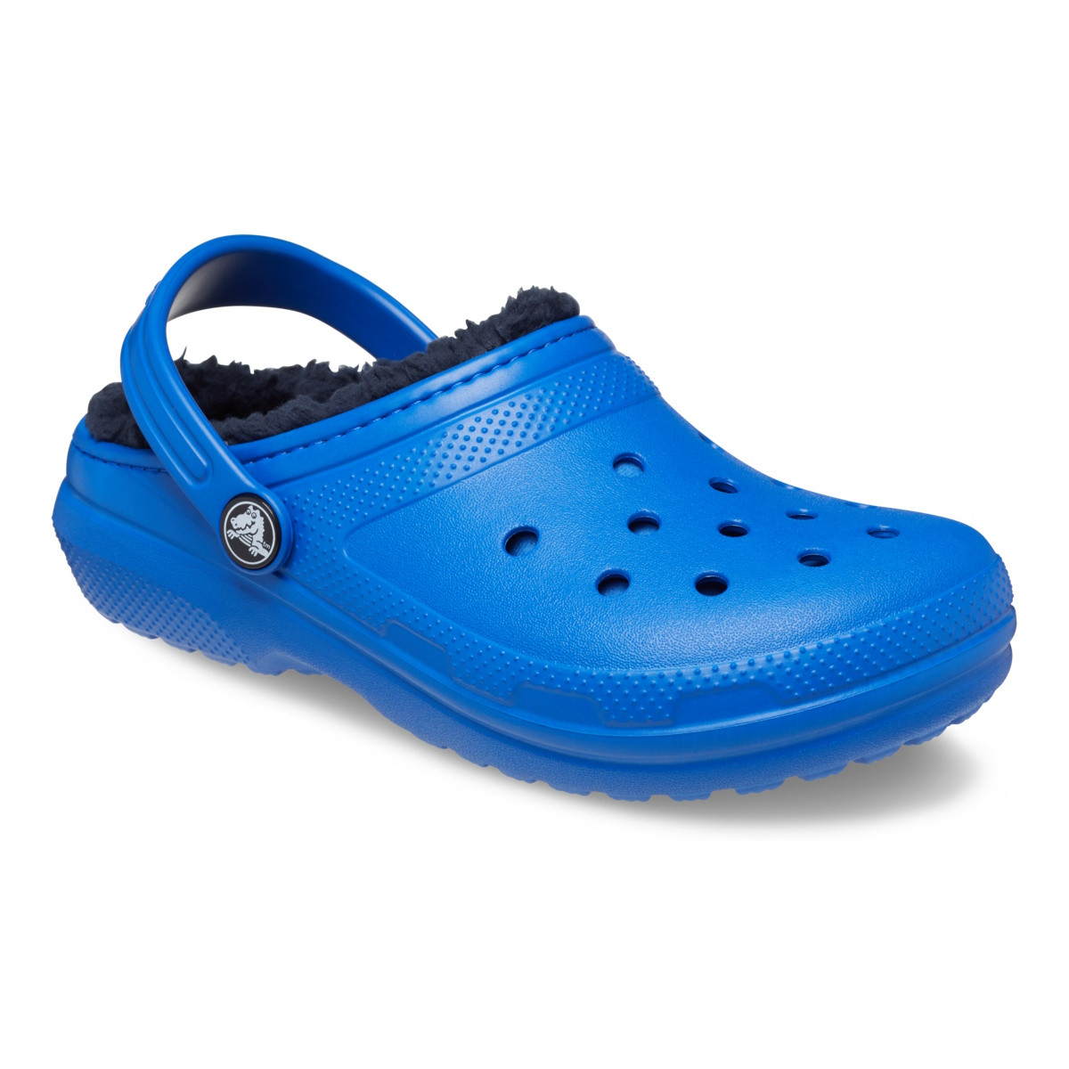 Saboti Crocs New Classic Lined Clog Kids Albastru - Blue Bolt - 1 | YEO