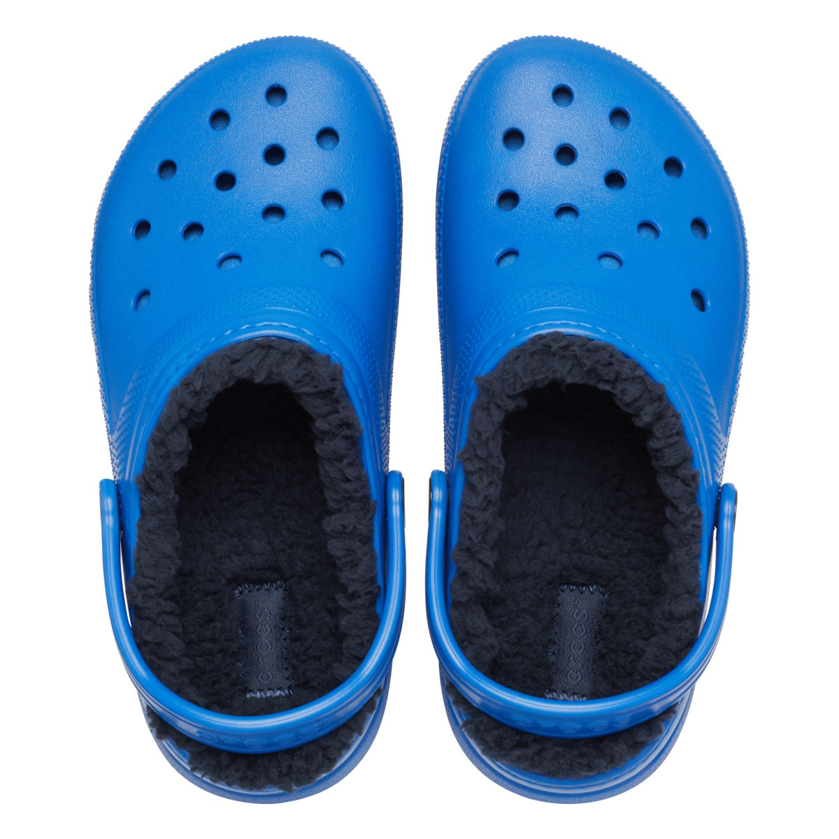 Saboti Crocs New Classic Lined Clog Kids Albastru - Blue Bolt - 3 | YEO