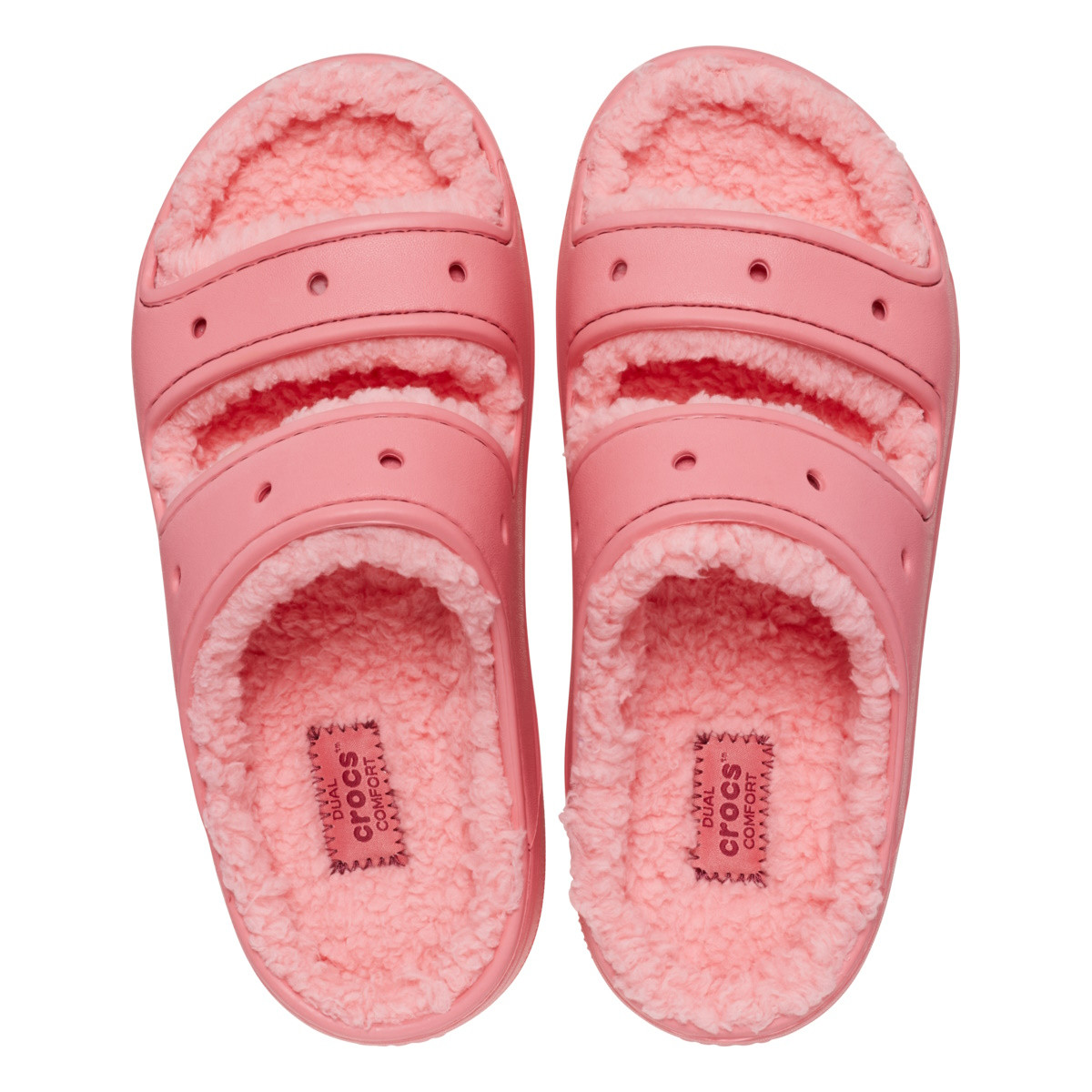 Crocs Classic Cozzzy Sandal Roz - Hot Blush - 4 | YEO