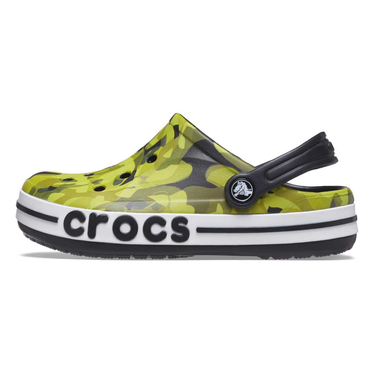 Saboti Crocs Bayaband Bubble Camo Clog Kids Negru - Black/Multi - 2 | YEO