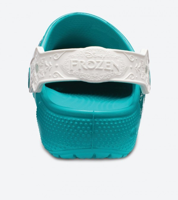 Saboti Crocs Crocs Fun Lab Frozen Lights Clog Kids Albastru - Tropical Teal - 3 | YEO