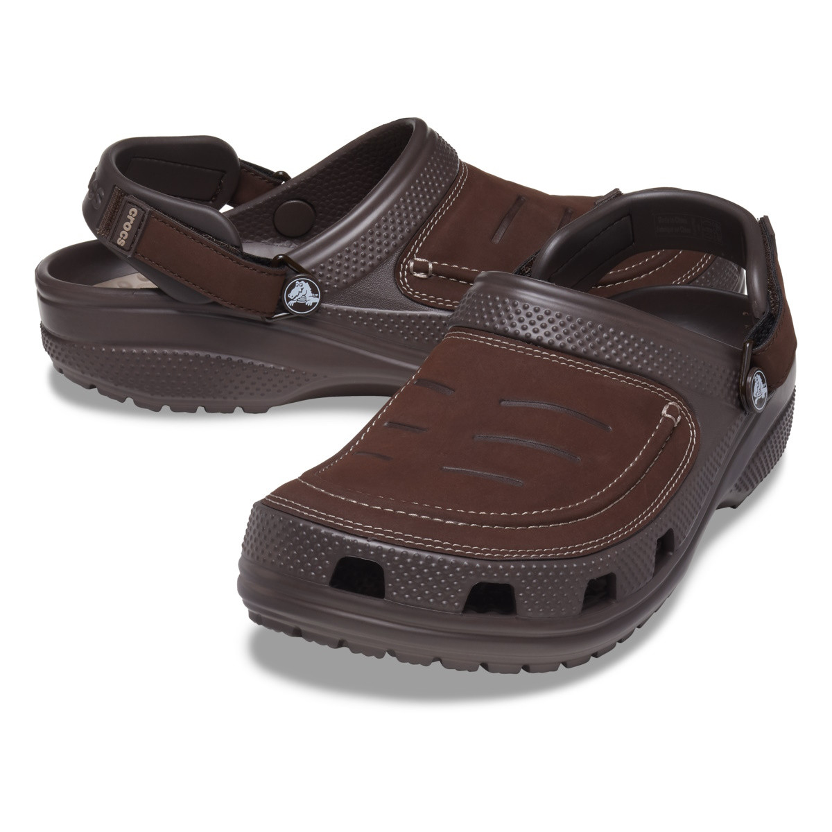 Saboti Crocs Classic Yukon Vista II LiteRide™ Clog Maro - Espresso/Mushroom - 3 | YEO