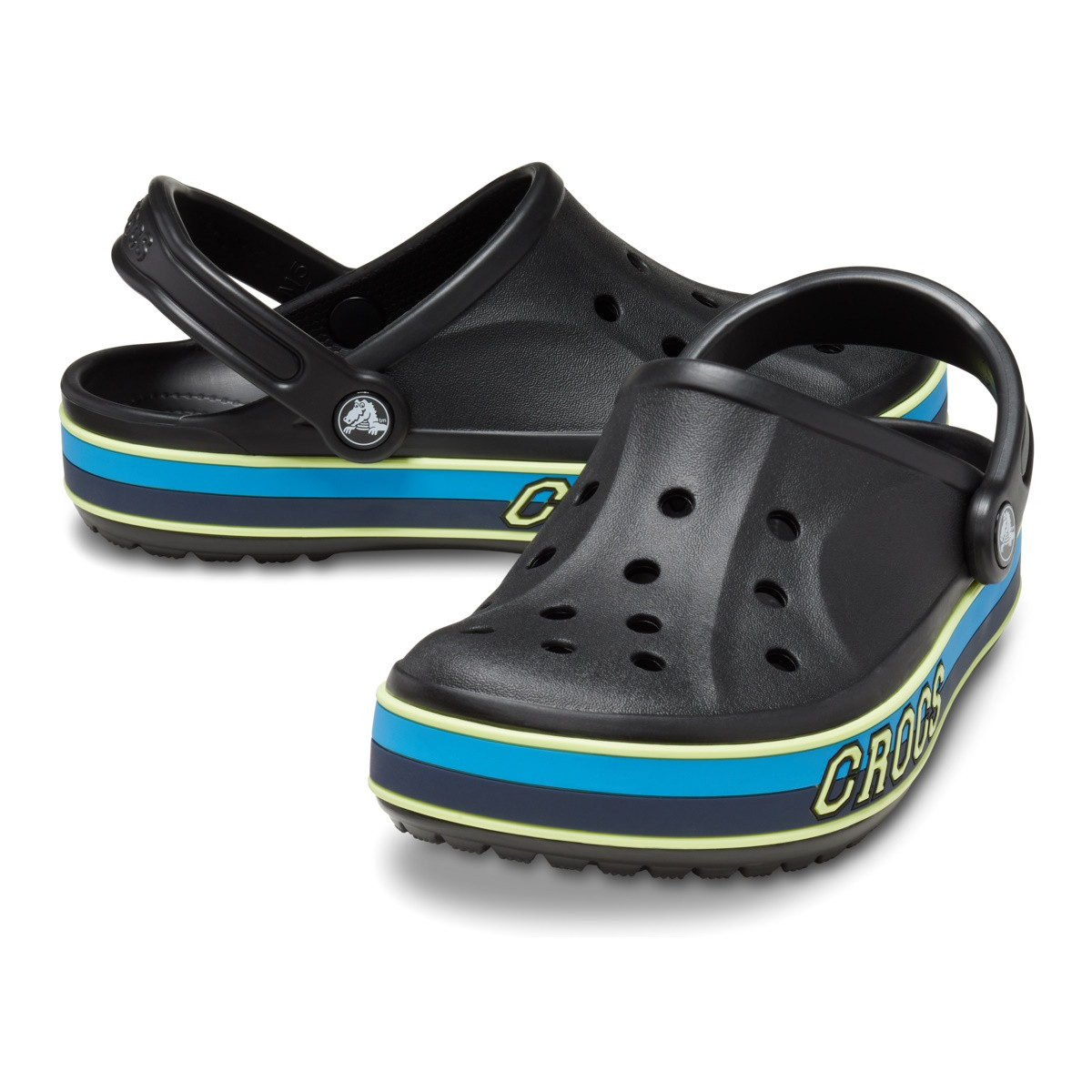 Saboti Crocs Bayaband Sport Band Clog Negru - Black/Multi - 3 | YEO